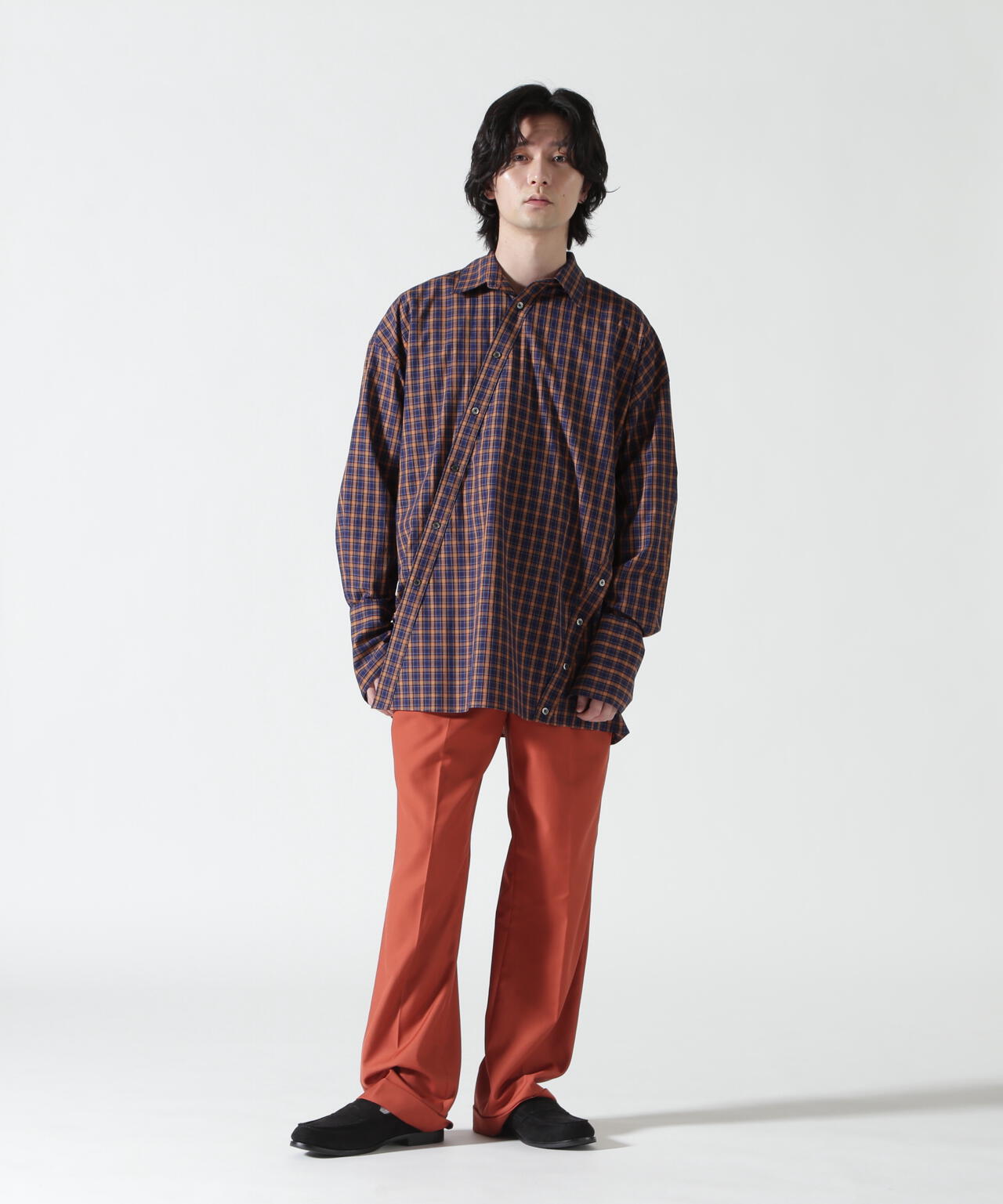 Toironier/トワロニエ/CHECK SYMMETRY SHIRTS