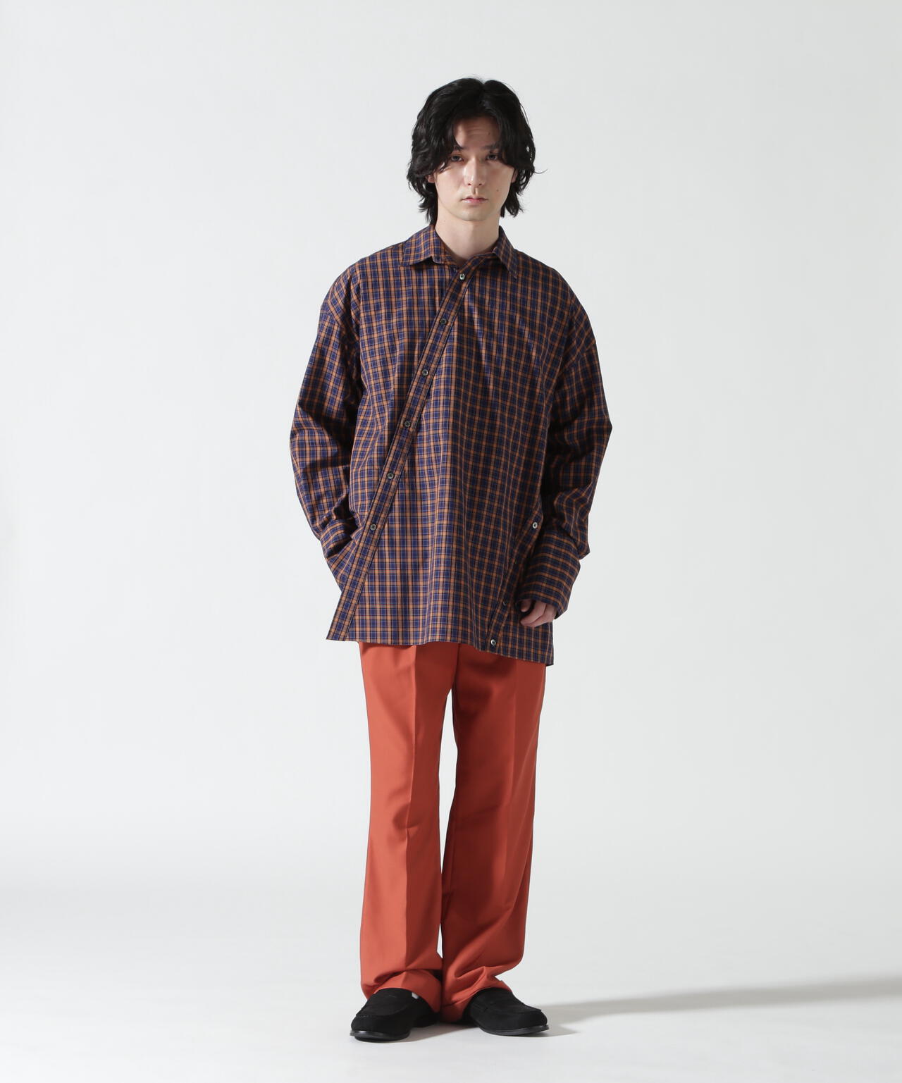 Toironier/トワロニエ/CHECK SYMMETRY SHIRTS