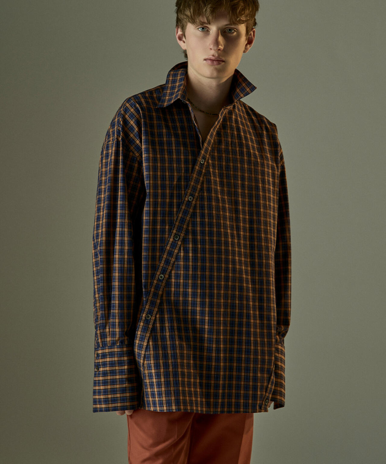 Toironier/トワロニエ/CHECK SYMMETRY SHIRTS