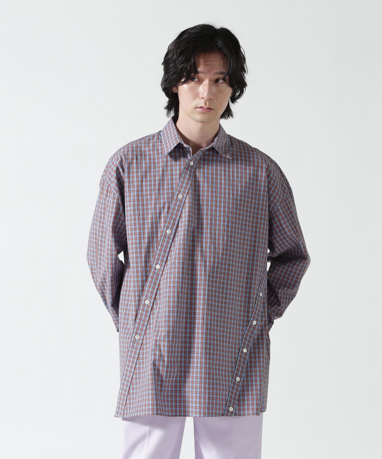 Toironier/トワロニエ/CHECK SYMMETRY SHIRTS