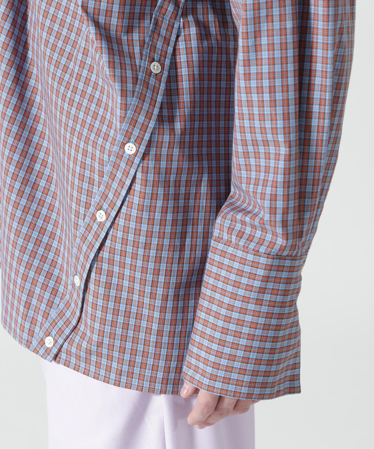 Toironier/トワロニエ/CHECK SYMMETRY SHIRTS