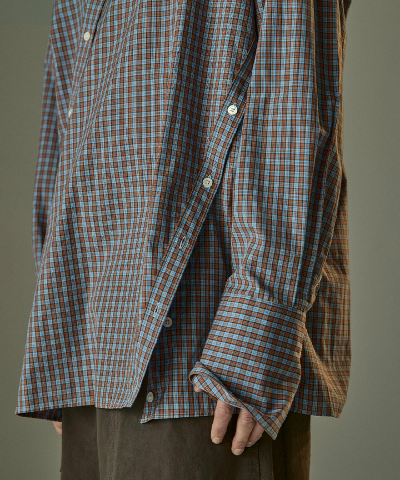 Toironier/トワロニエ/CHECK SYMMETRY SHIRTS