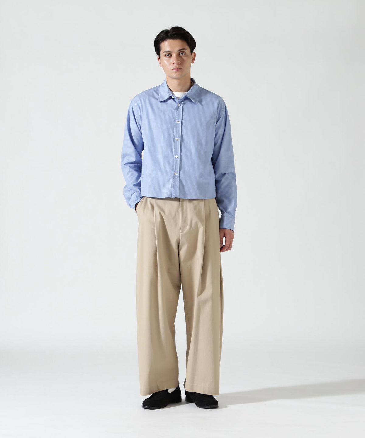 Toironier/トワロニエ/STRIPE SHORT SHIRTS