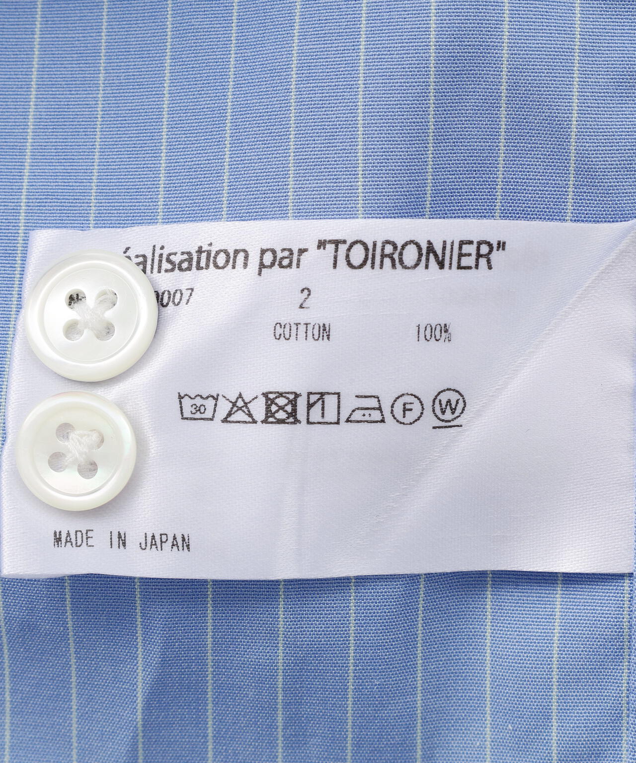 Toironier/トワロニエ/STRIPE SHORT SHIRTS
