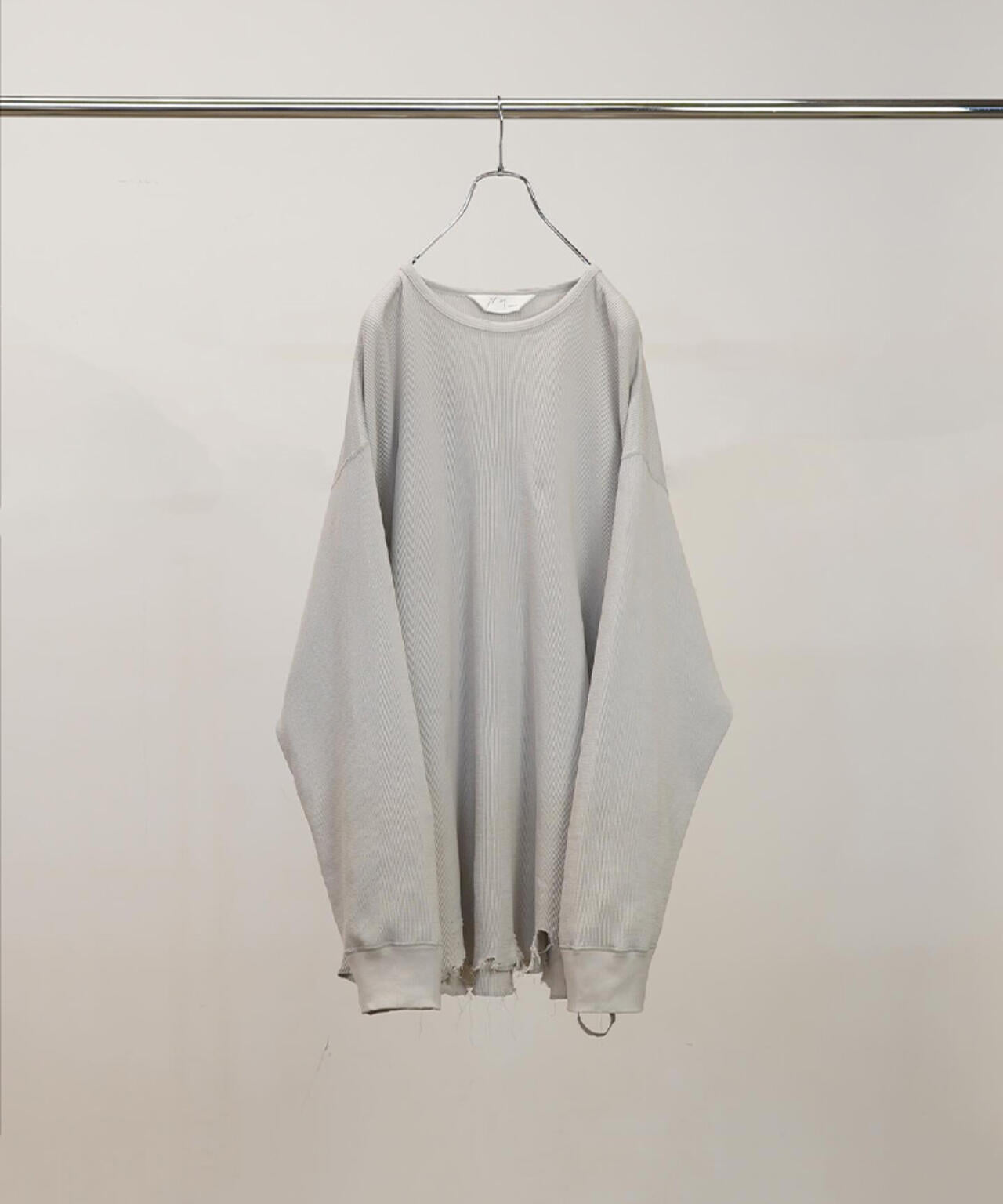 ANCELLM/アンセルム/DAMAGE WAFFLE CREW LS/ANC-STD-CT03
