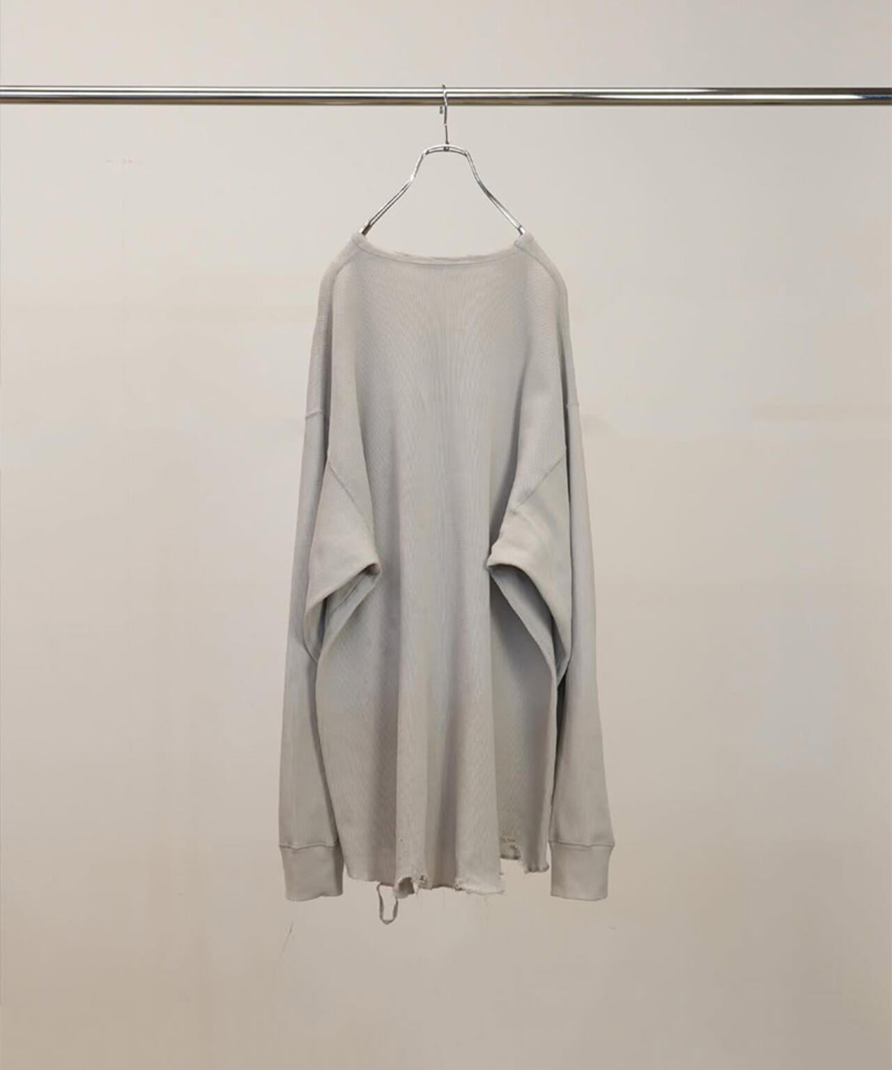 ANCELLM/アンセルム/DAMAGE WAFFLE CREW LS/ANC-STD-CT03