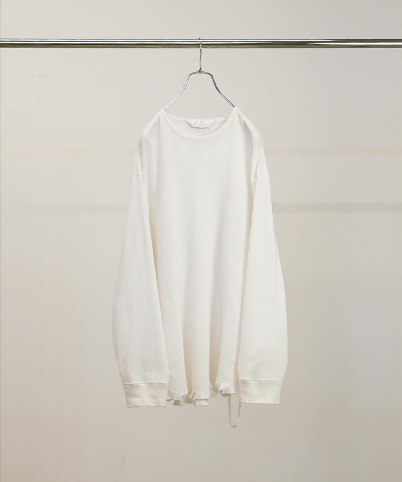 ANCELLM/アンセルム/DAMAGE WAFFLE CREW LS/ANC-STD-CT03