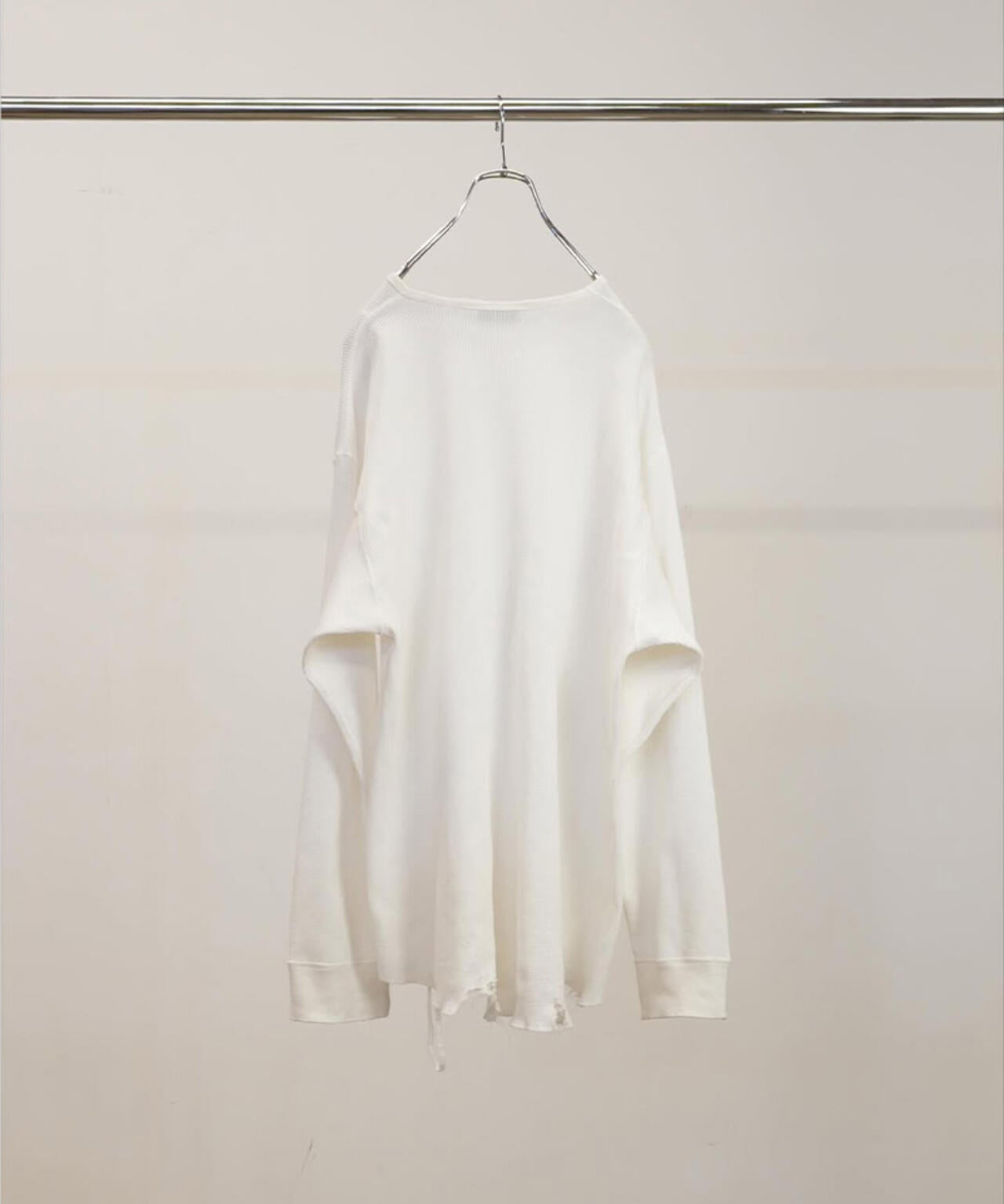 ANCELLM/アンセルム/DAMAGE WAFFLE CREW LS/ANC-STD-CT03