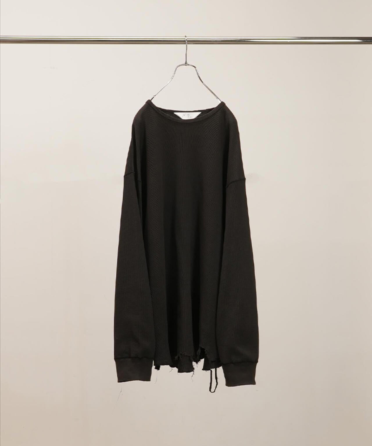ANCELLM/アンセルム/DAMAGE WAFFLE CREW LS/ANC-STD-CT03