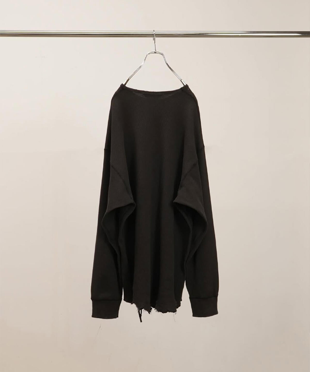 ANCELLM/アンセルム/DAMAGE WAFFLE CREW LS/ANC-STD-CT03