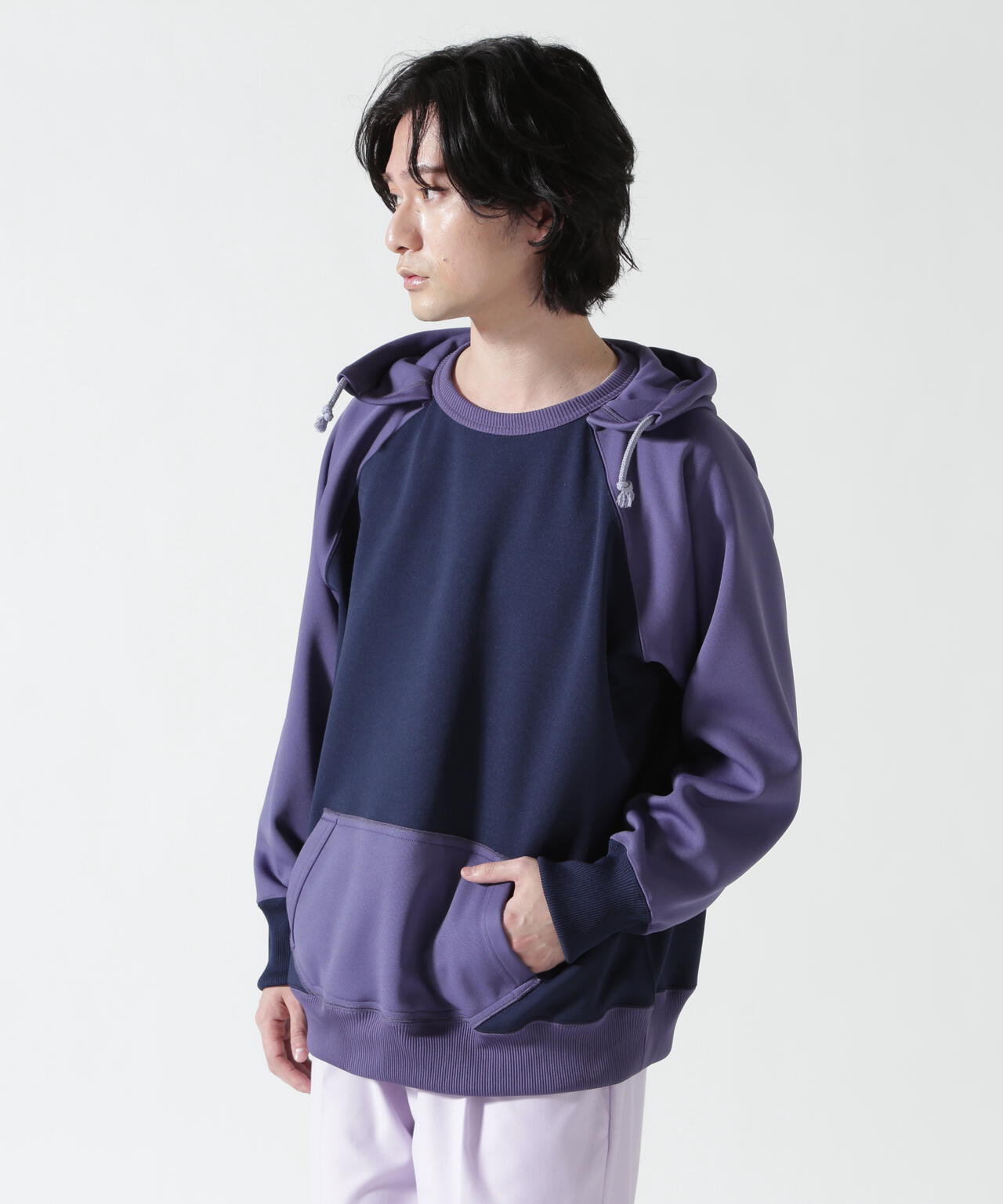 FOUNDOUR/ファウンダ/W FACE 2 TONE HOODIE