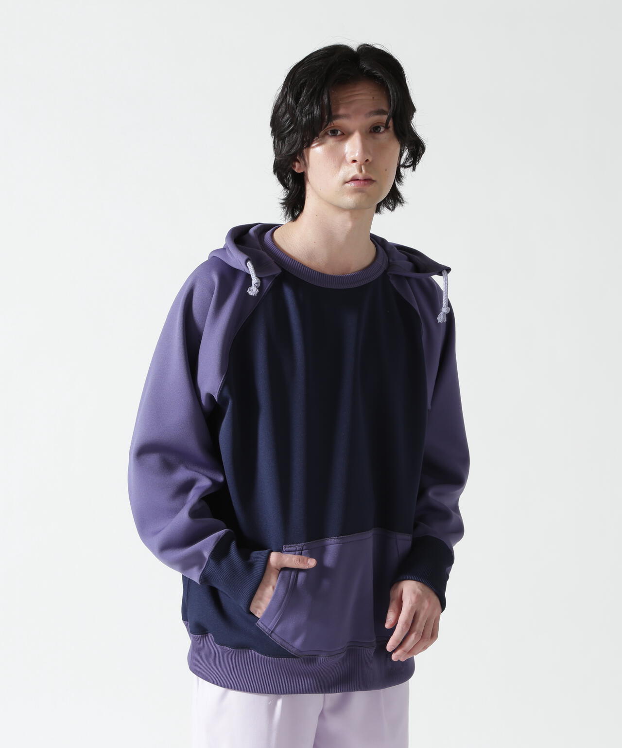 FOUNDOUR/ファウンダ/W FACE 2 TONE HOODIE