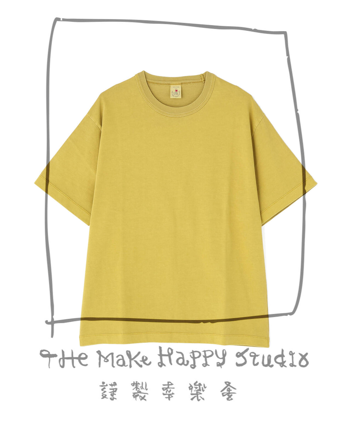 The Make Happy Studio/ザメイクハッピーストゥディオ/CREWNECK PIGMENT TEE