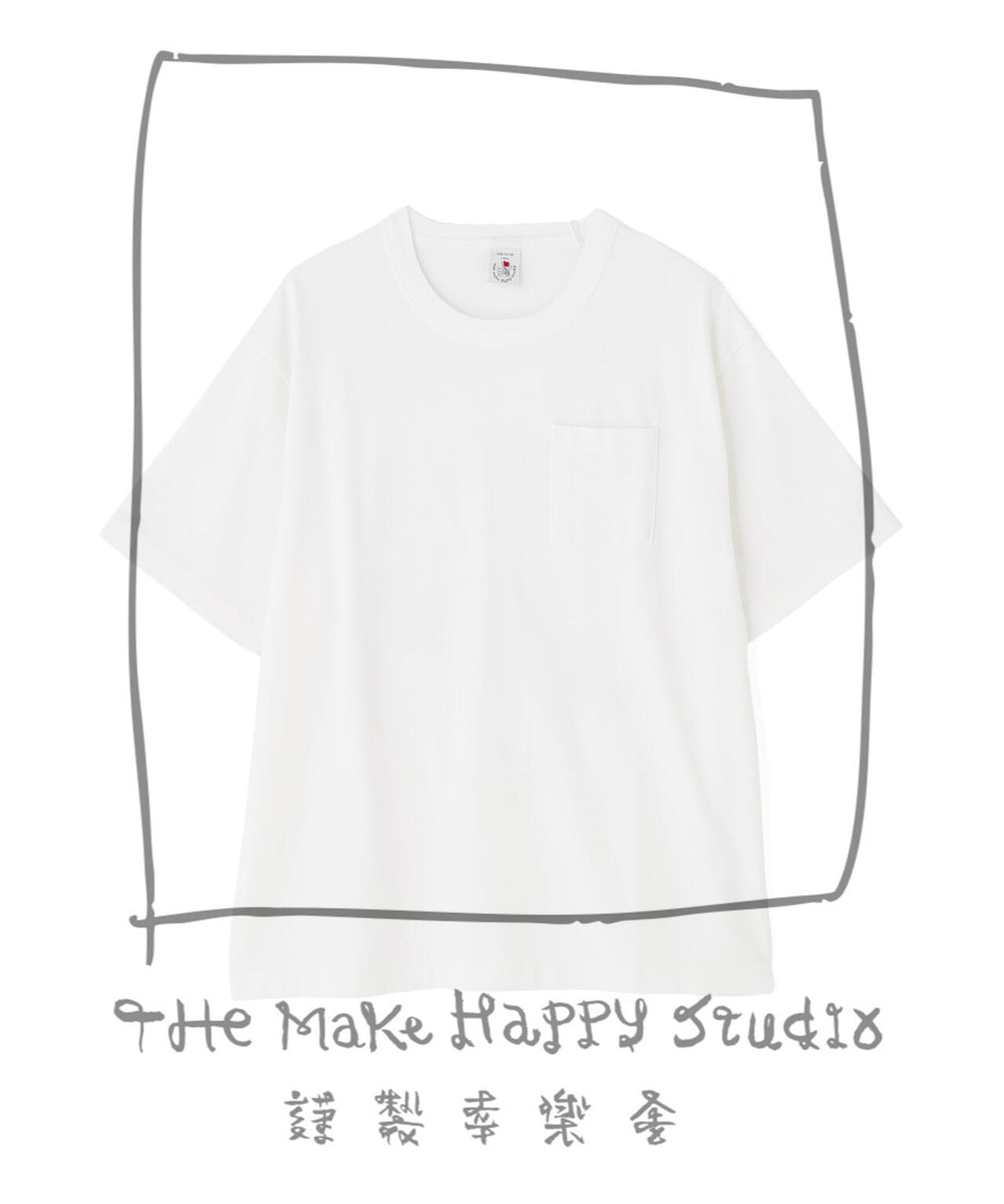 The Make Happy Studio/ザメイクハッピーストゥディオ/POCKET PUGMENT TEE
