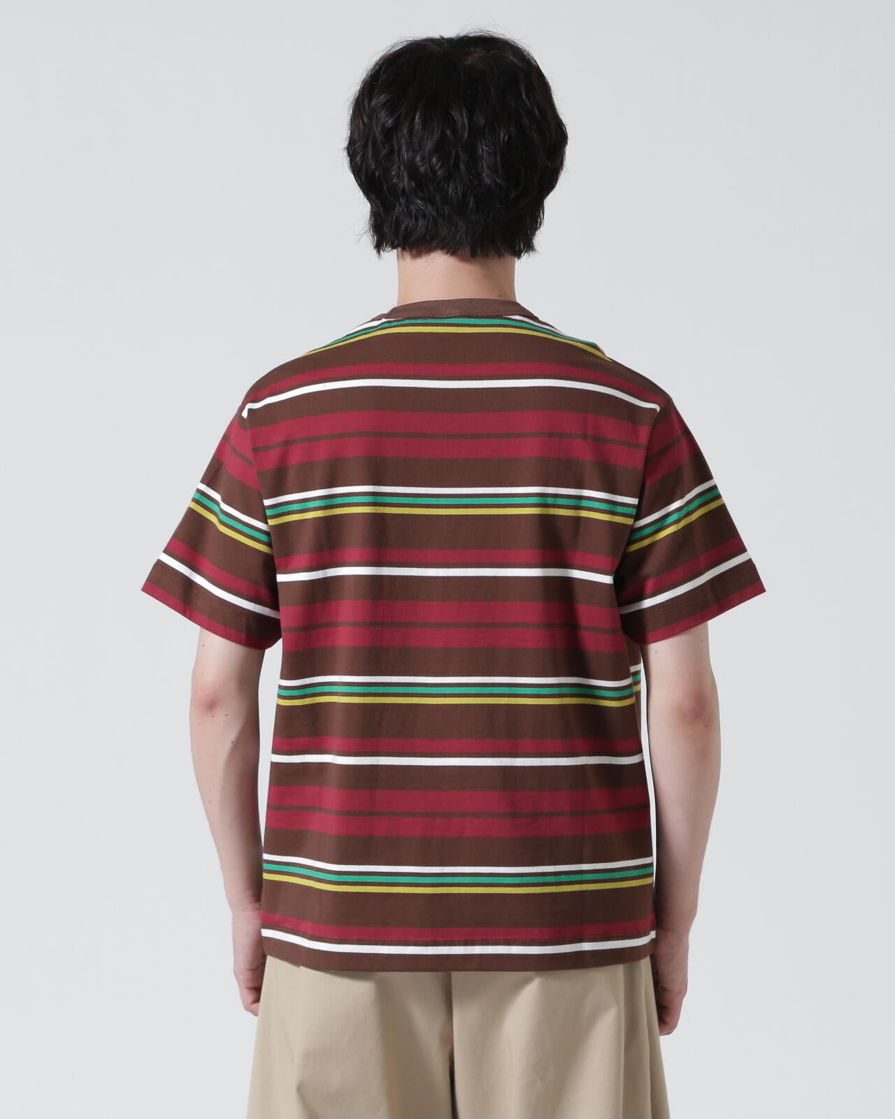 The Make Happy Studio/ザメイクハッピーストゥディオ/BORDER CREWNECK TEE