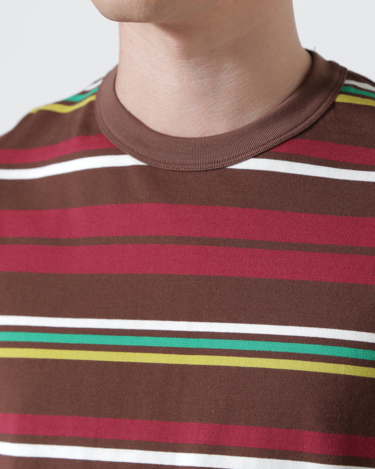 The Make Happy Studio/ザメイクハッピーストゥディオ/BORDER CREWNECK TEE