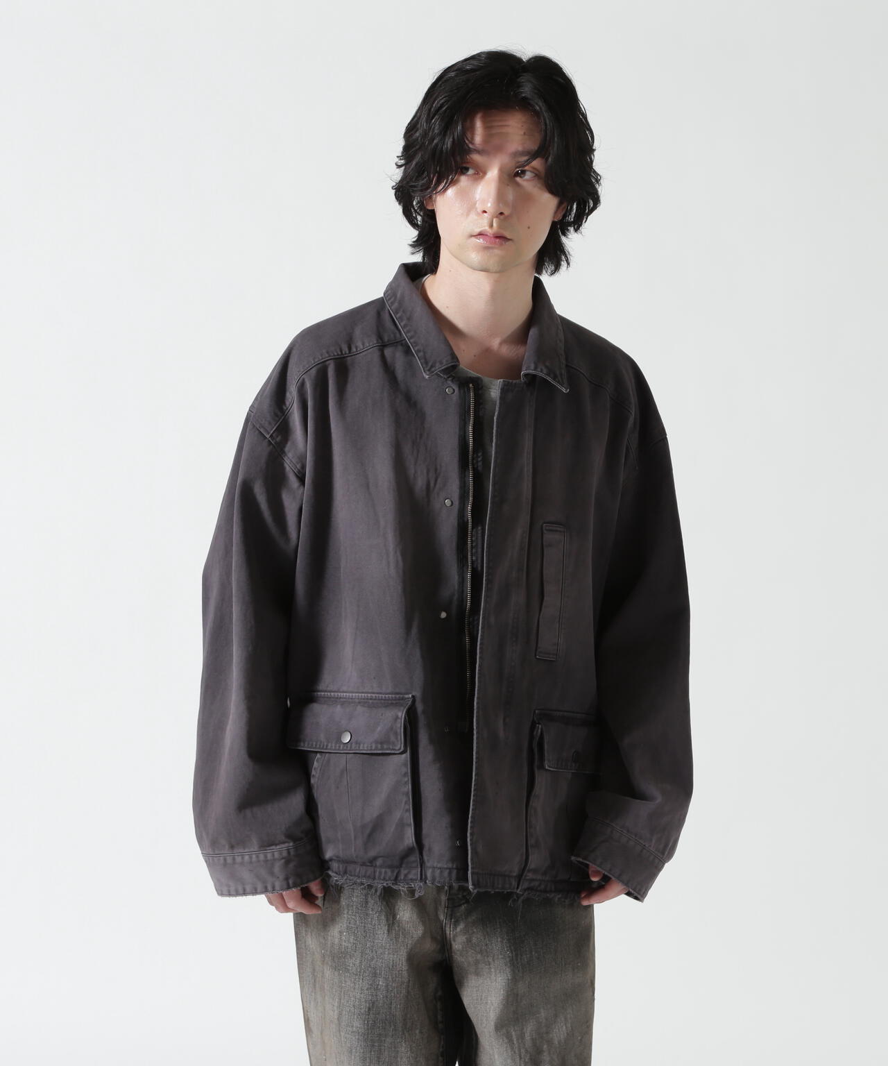 ANCELLM/アンセルム/HIGHCOUNT DRILL AGING JACKET/ANC-JK80