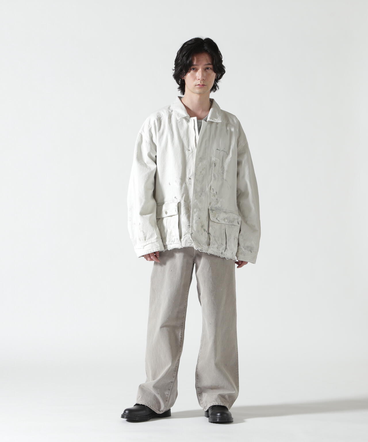 ANCELLM/アンセルム/HIGHCOUNT DRILL AGING JACKET/ANC-JK80