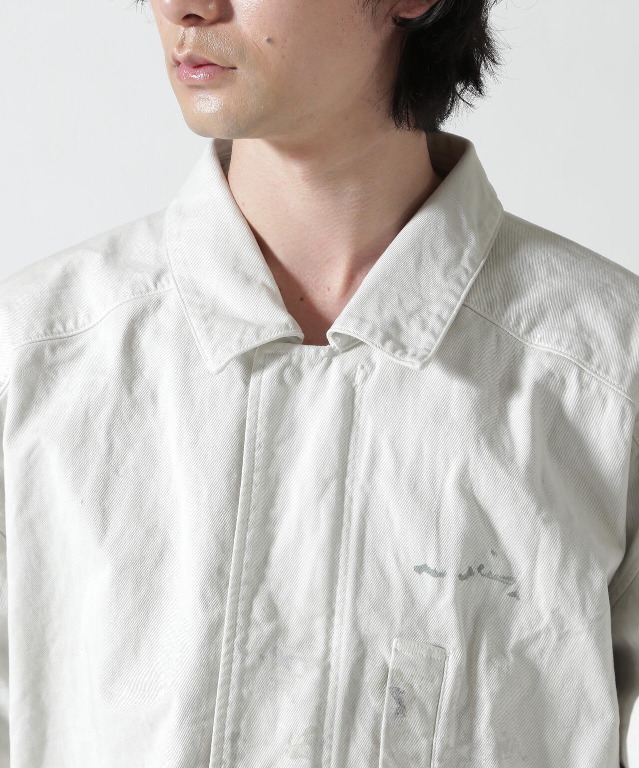 ANCELLM/アンセルム/HIGHCOUNT DRILL AGING JACKET/ANC-JK80