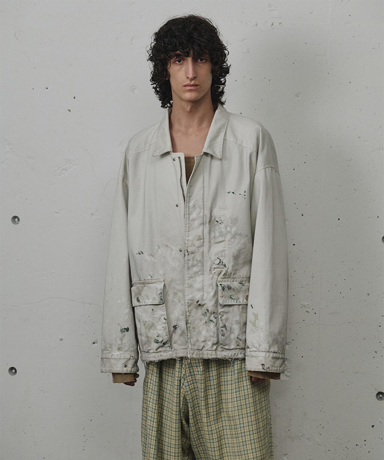 ANCELLM/アンセルム/HIGHCOUNT DRILL AGING JACKET/ANC-JK80