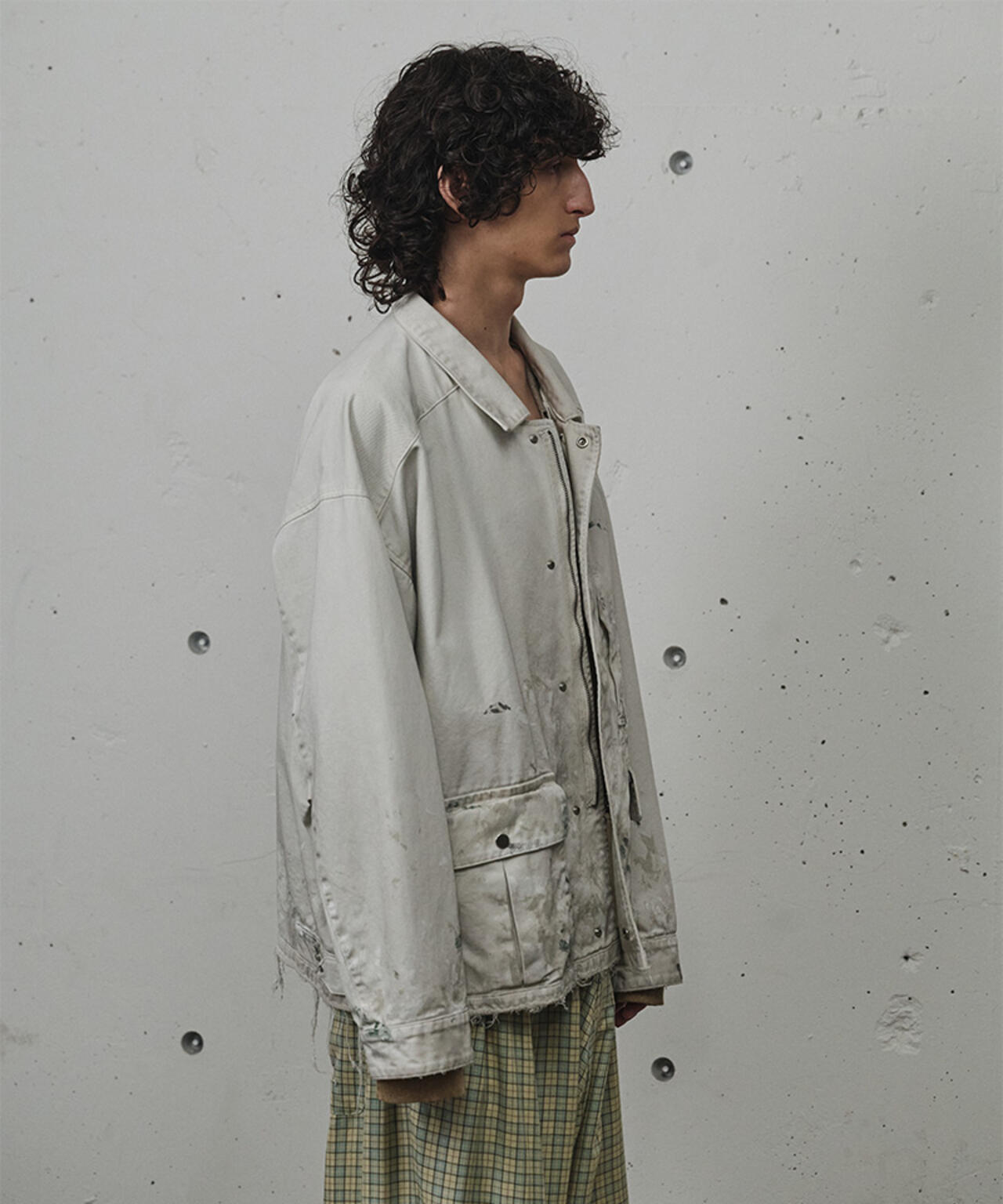 ANCELLM/アンセルム/HIGHCOUNT DRILL AGING JACKET/ANC-JK80