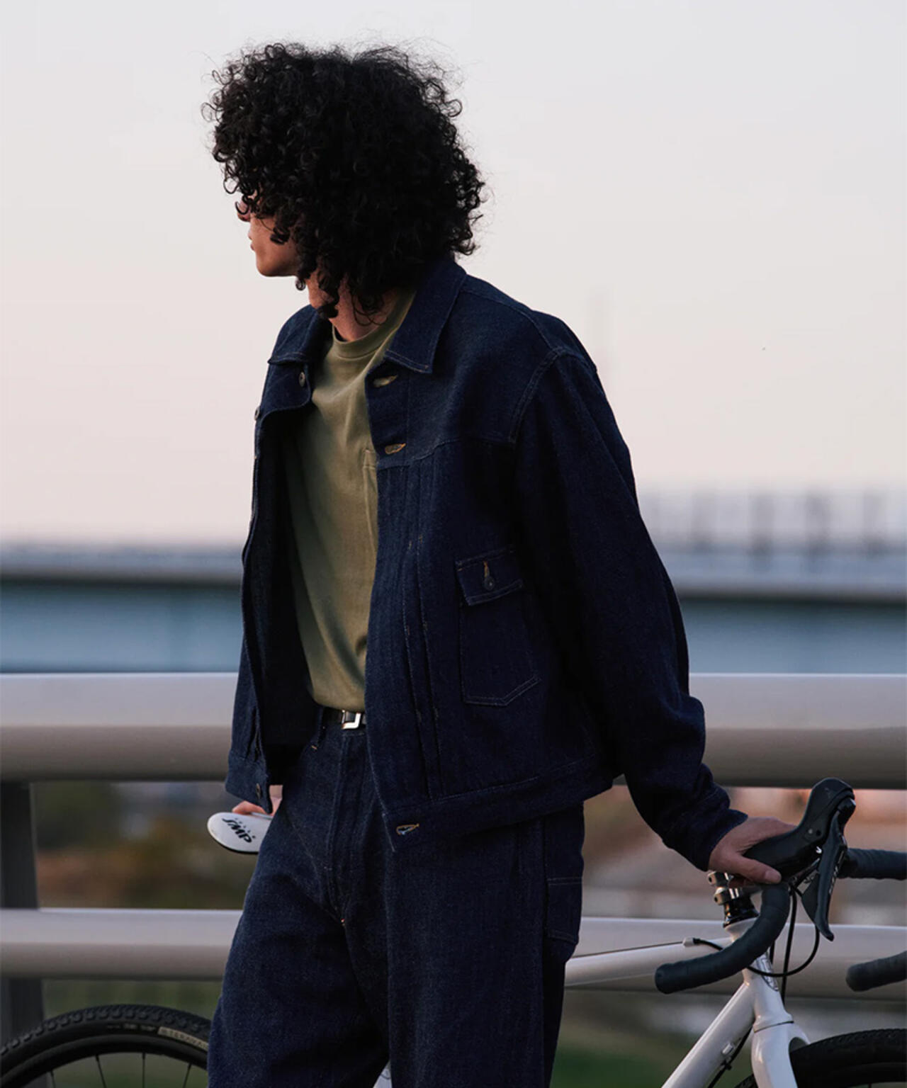 FOUNDOUR/ファウンダ/LOOSELY WOVEN DENIM BLOUSON