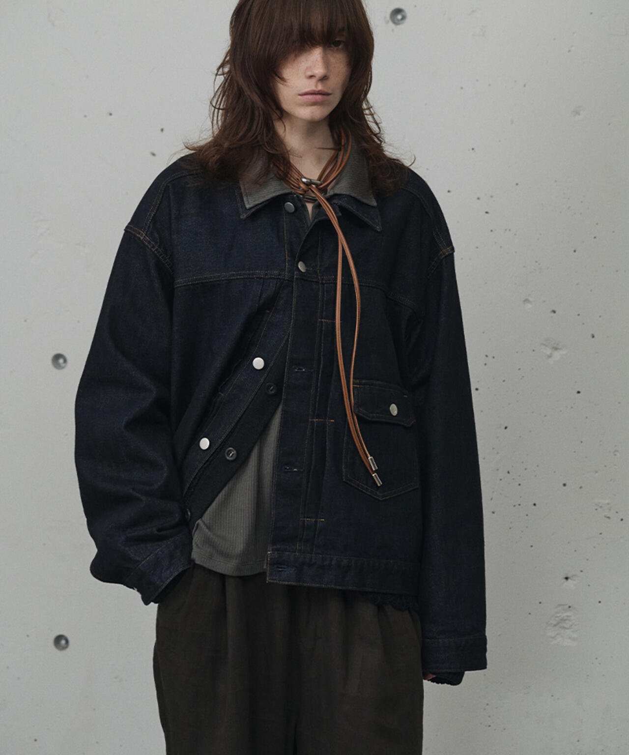 ANCELLM/アンセルム/LEATHER ROPE BELT/ANC-GD12