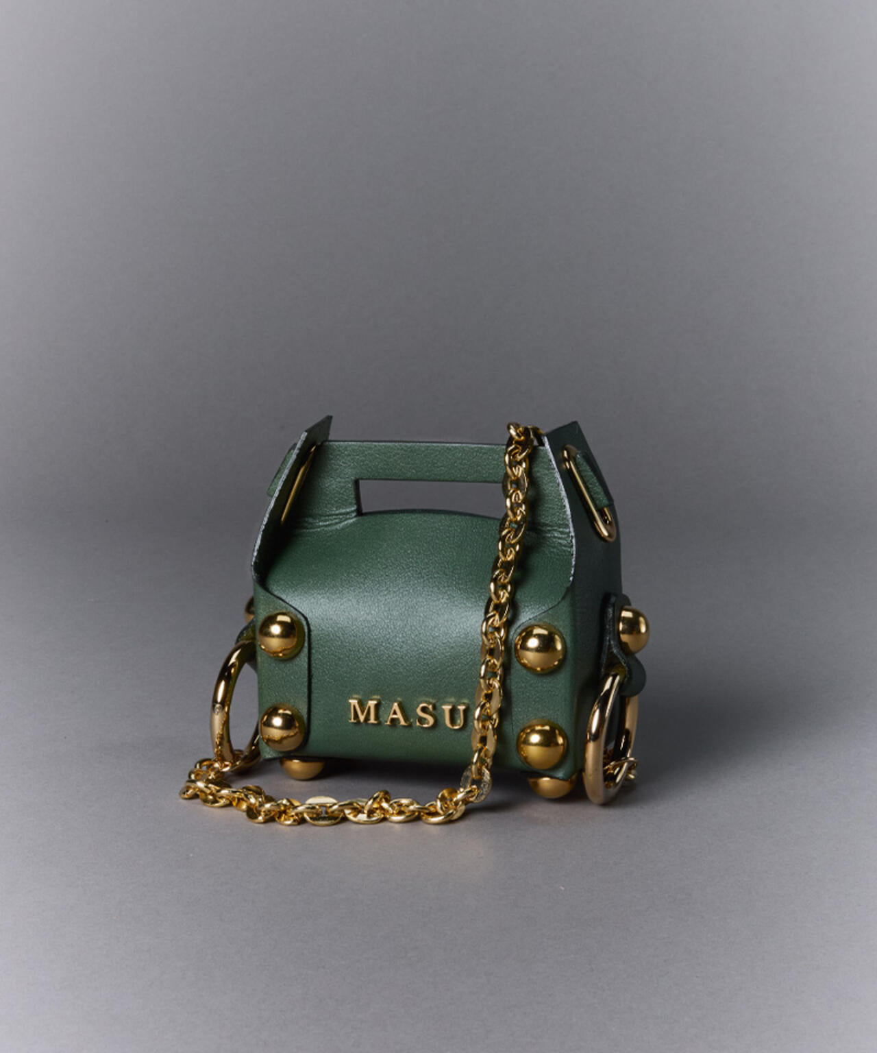 MASU/エムエーエスユー/LEATHER CAKE BAG PETIT/M26U6OJ007