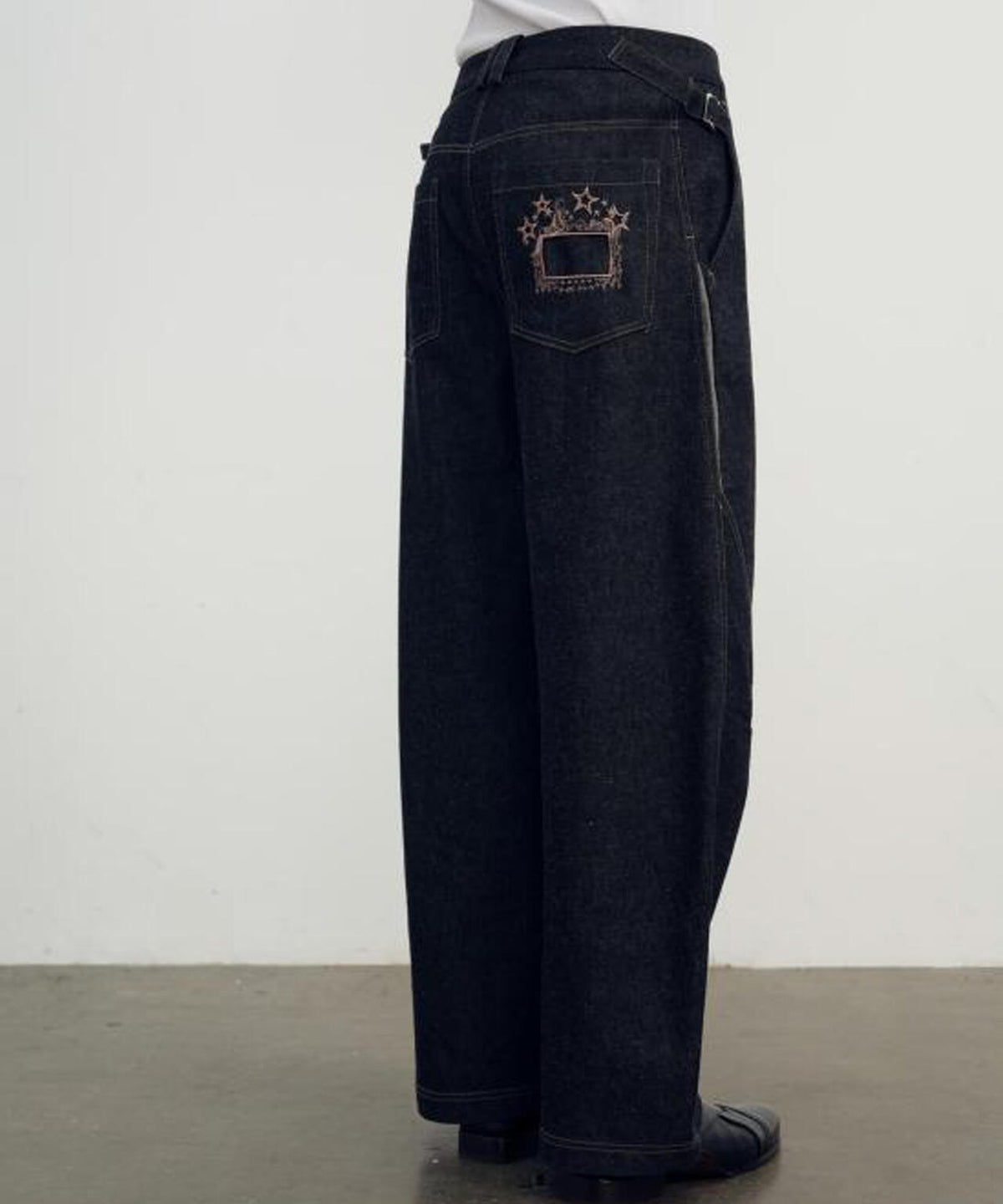 NULLUS/ヌルス/LOW POLY SHIFT DENIM/NUAW26TRO004-BLK