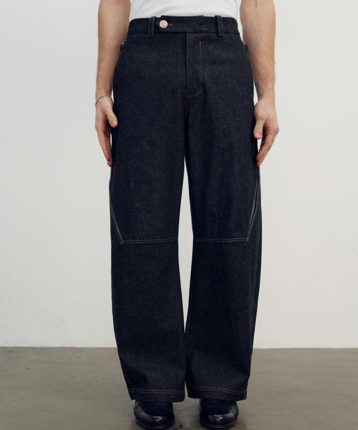 NULLUS/ヌルス/LOW POLY SHIFT DENIM/NUAW26TRO004-BLK
