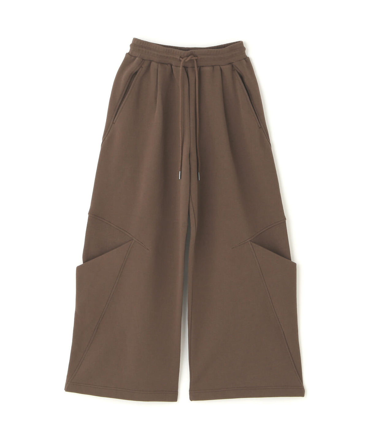NULLUS/ヌルス/SCULPTURAL CUT WIDE LEG SWEATS/NUAW26TRO007