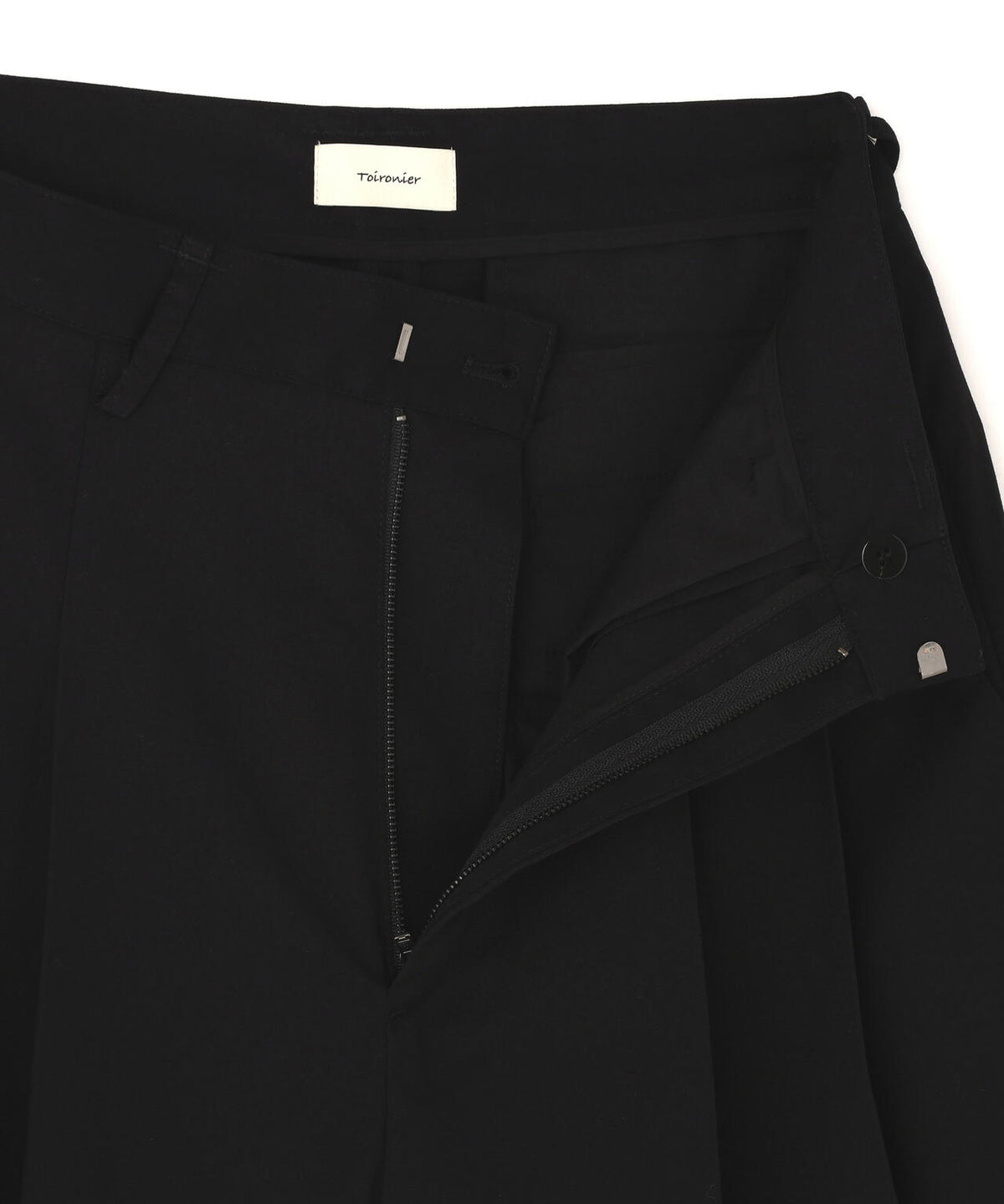 Toironier/トワロニエ/2TUCK WOOL WIDE TROUSERS