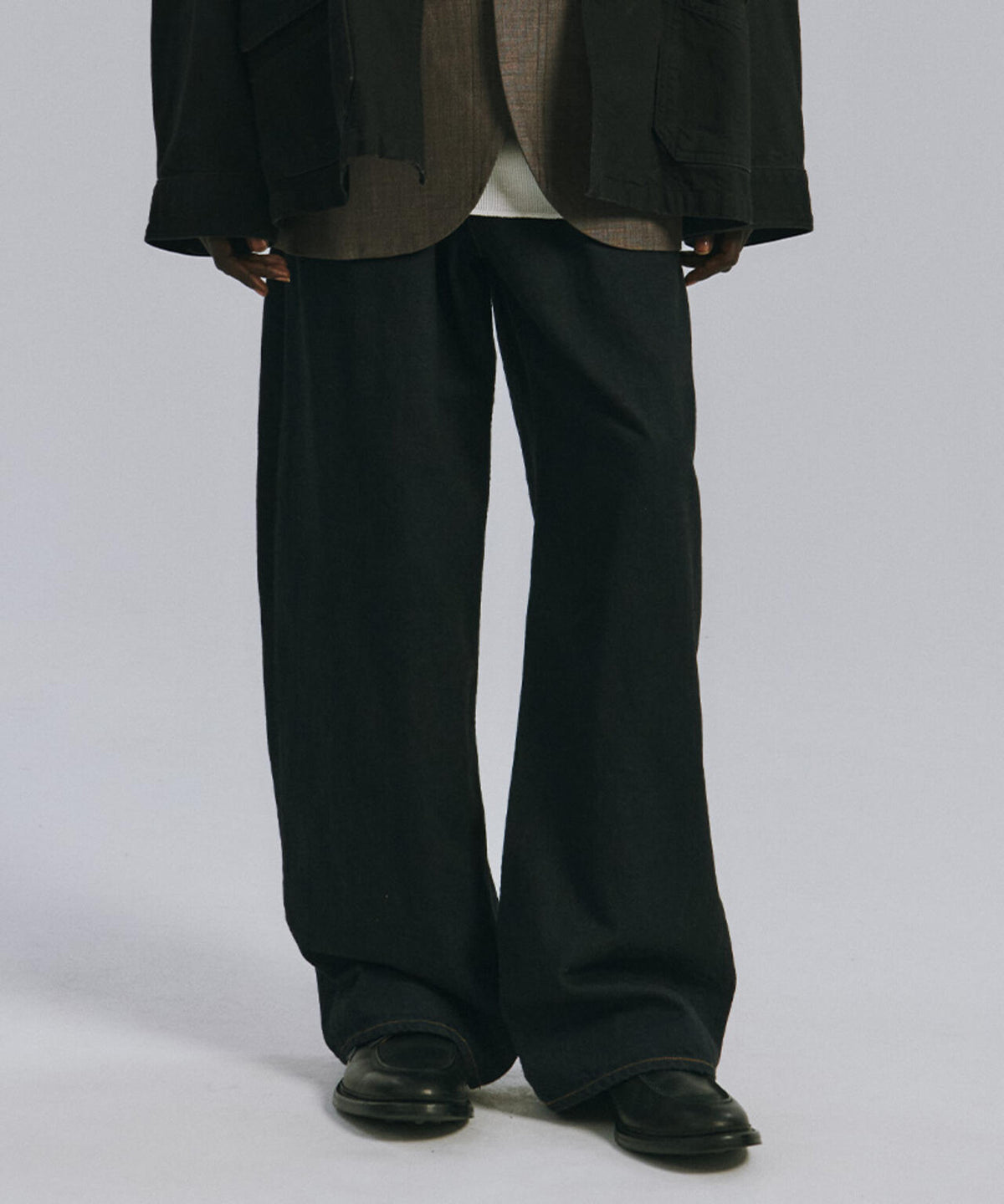 ANCELLM/アンセルム/STRAIGHT WIDE DENIM PANTS OW/ANC-PT146-B