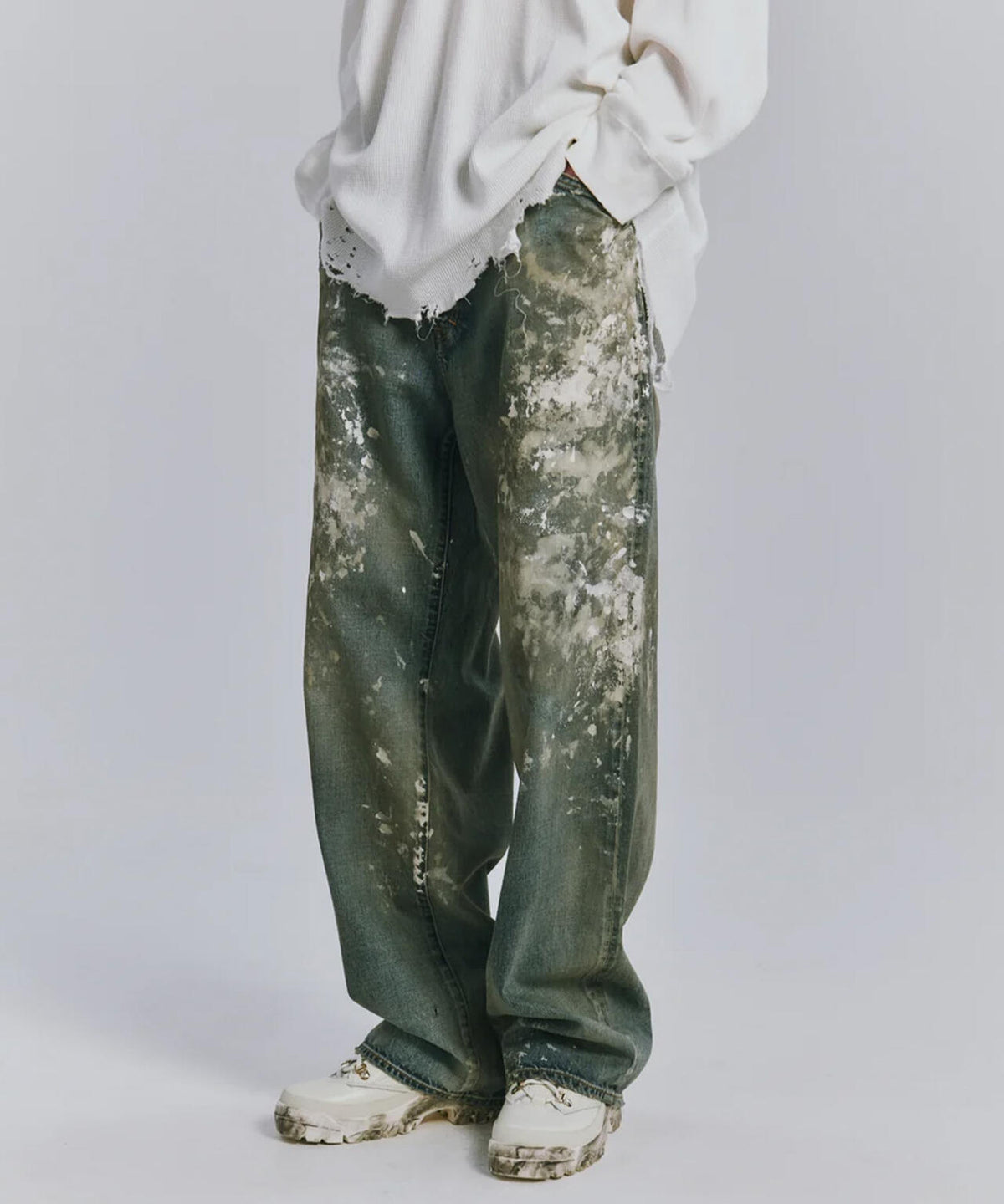 ANCELLM/アンセルム/#08 PAINTED MIDDLE STRAIGHT 5P/ANC-#08-26AW-B