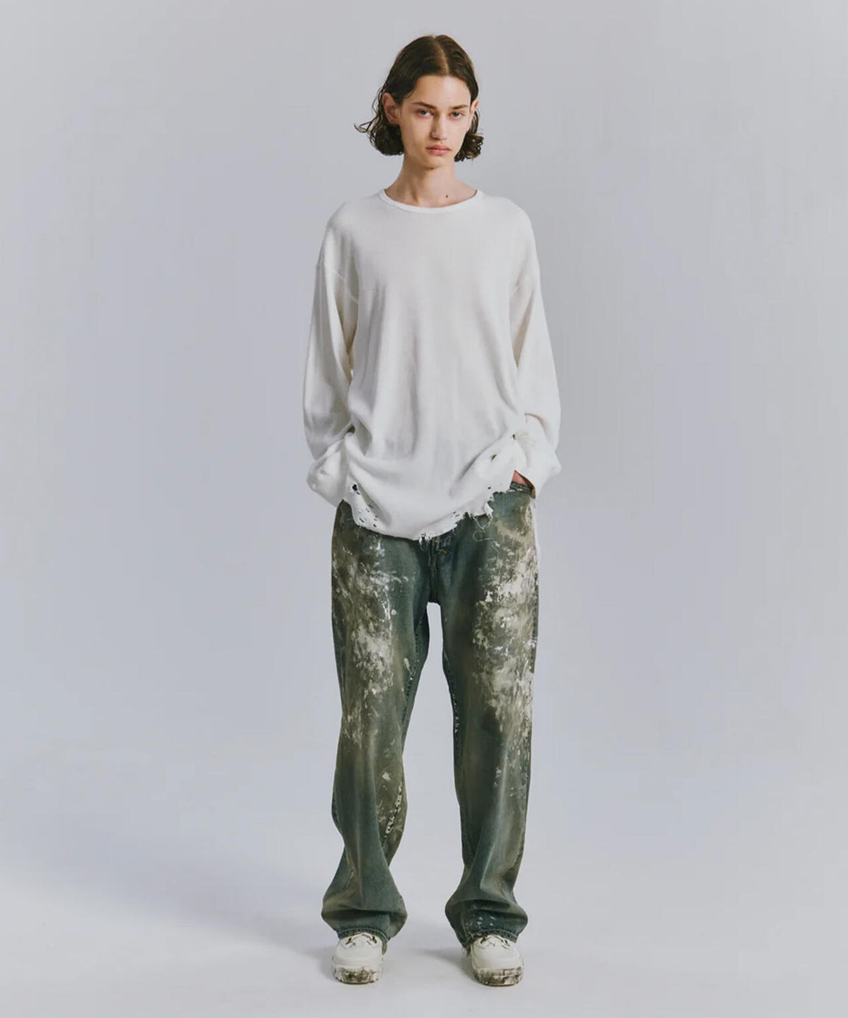 ANCELLM/アンセルム/#08 PAINTED MIDDLE STRAIGHT 5P/ANC-#08-26AW-B