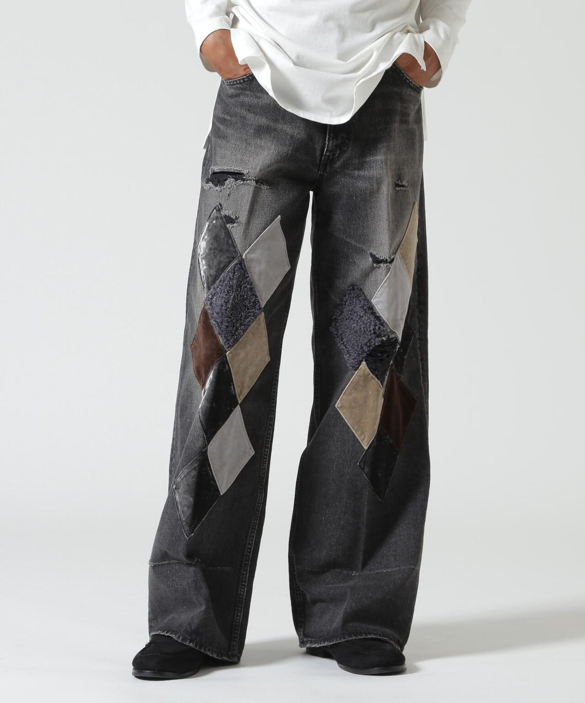 MASU/エムエーエスユー/MB DIAMOND WIDE JEANS/B26H9PL002