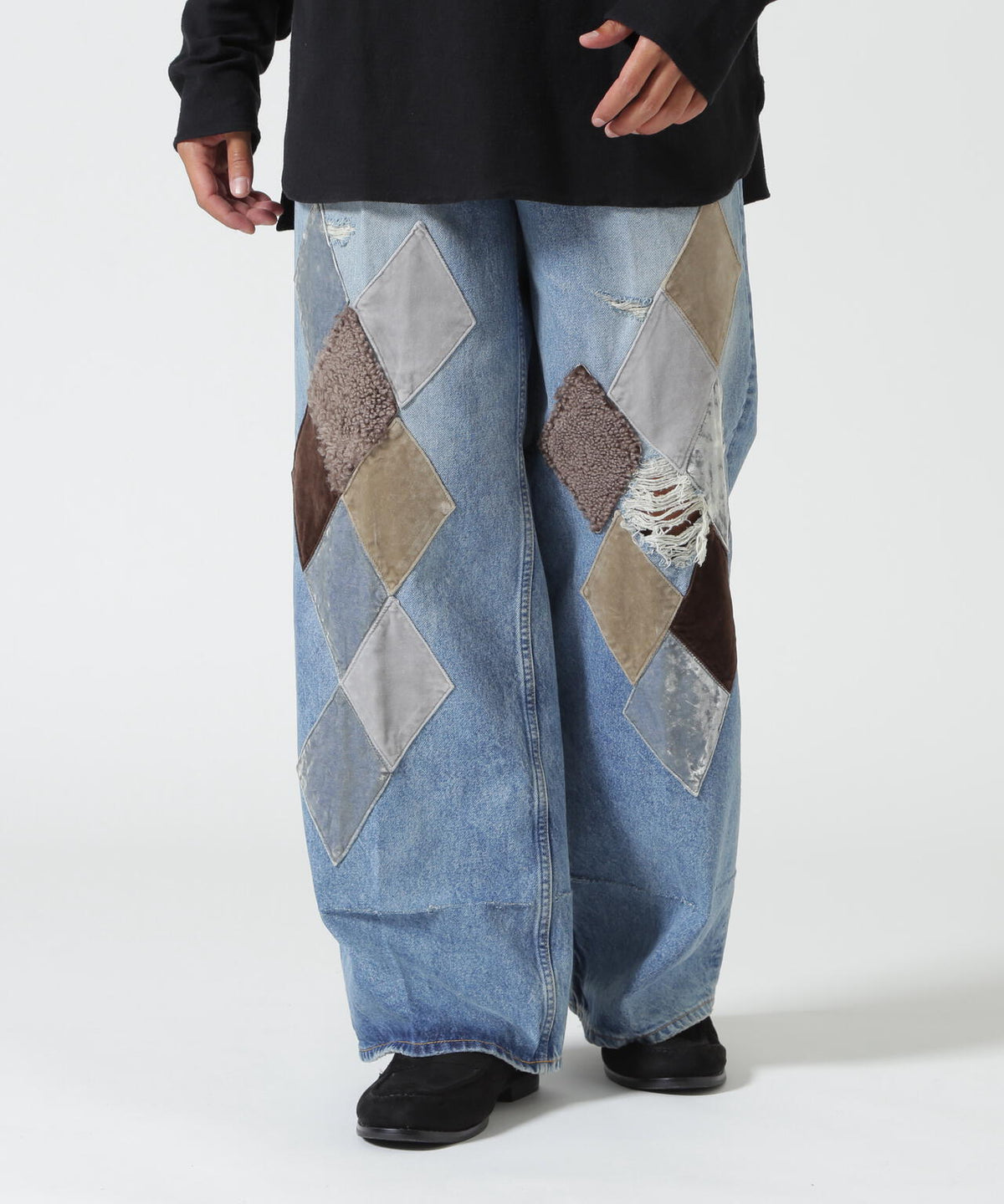 MASU/エムエーエスユー/MB DIAMOND WIDE JEANS/B26H9PL002