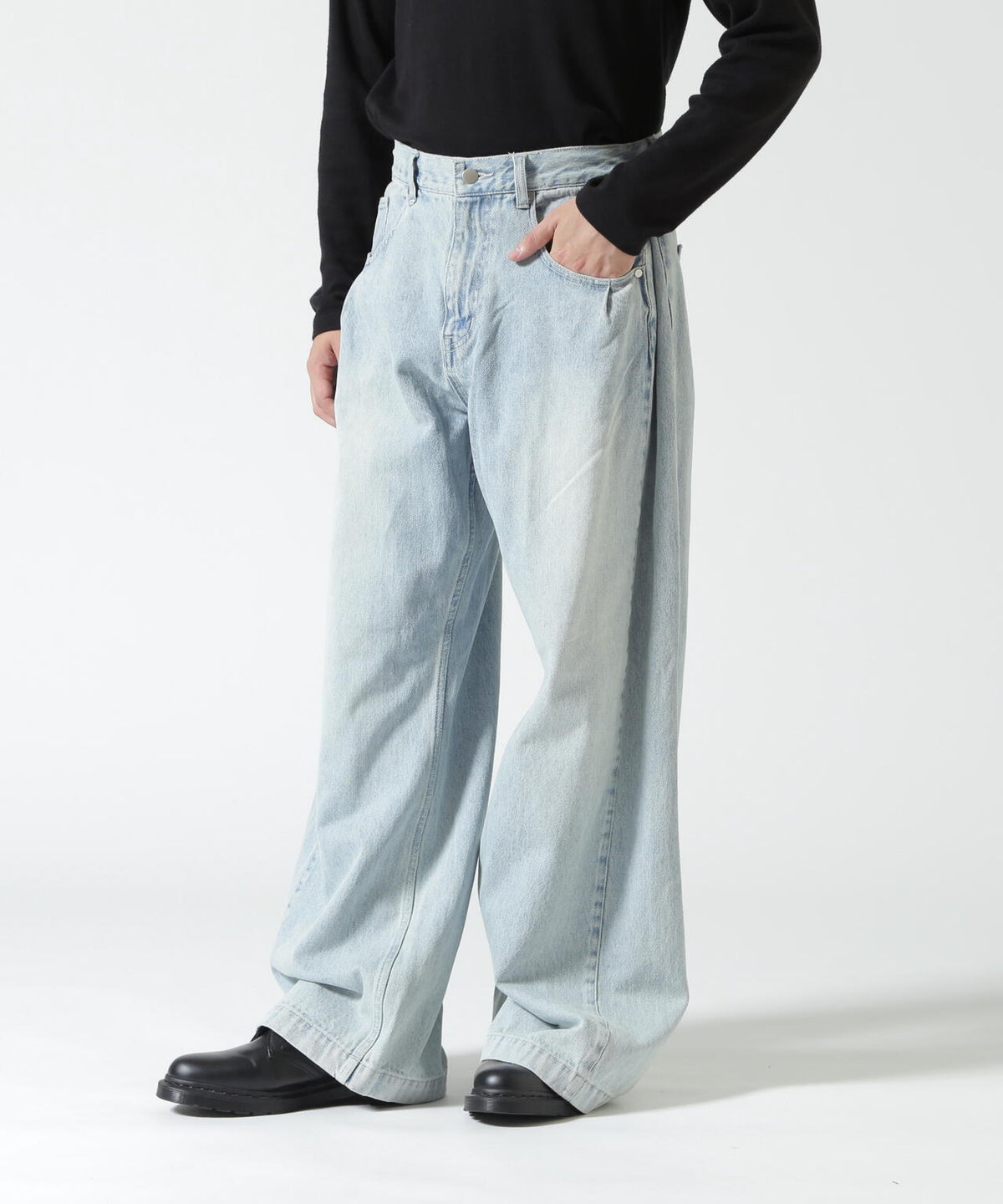 Toironier/トワロニエ/Side Tuck Double Denim