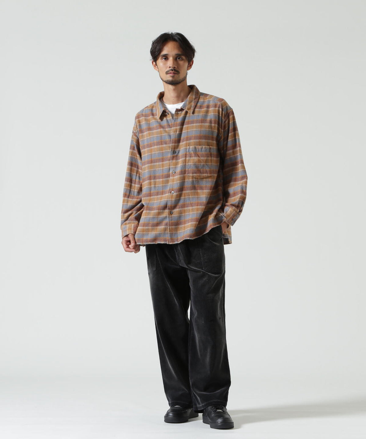 ANCELLM/アンセルム/NEL CHECK SHIRT/ANC-SH103