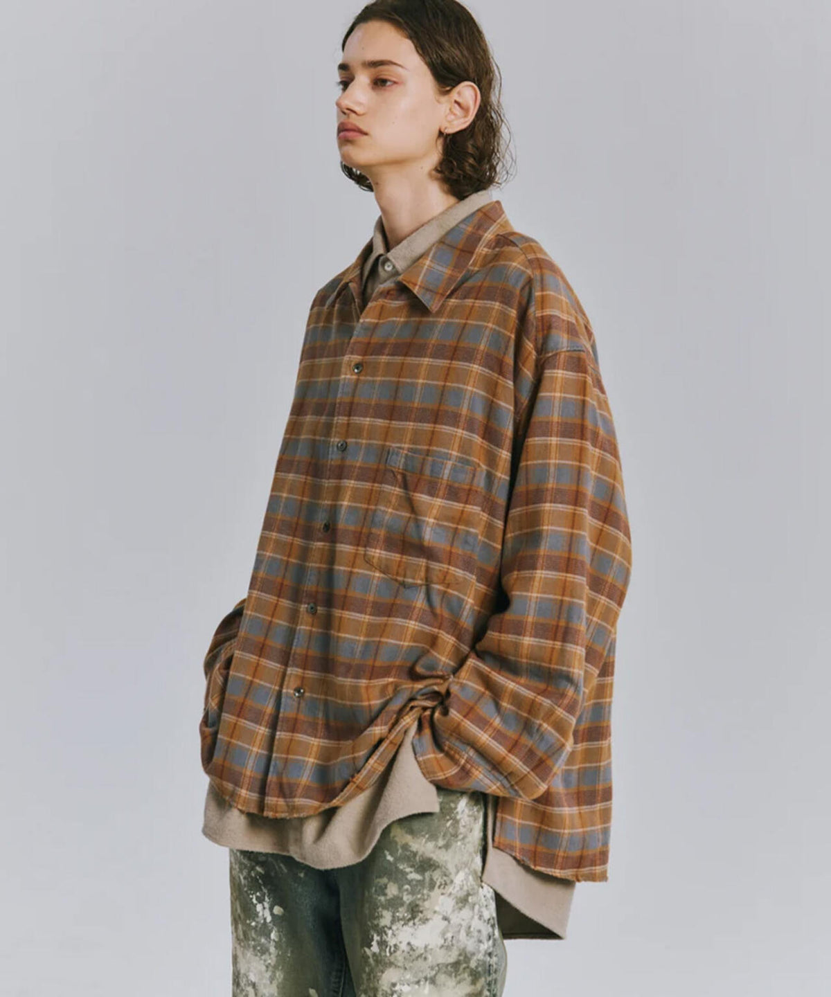 ANCELLM/アンセルム/NEL CHECK SHIRT/ANC-SH103