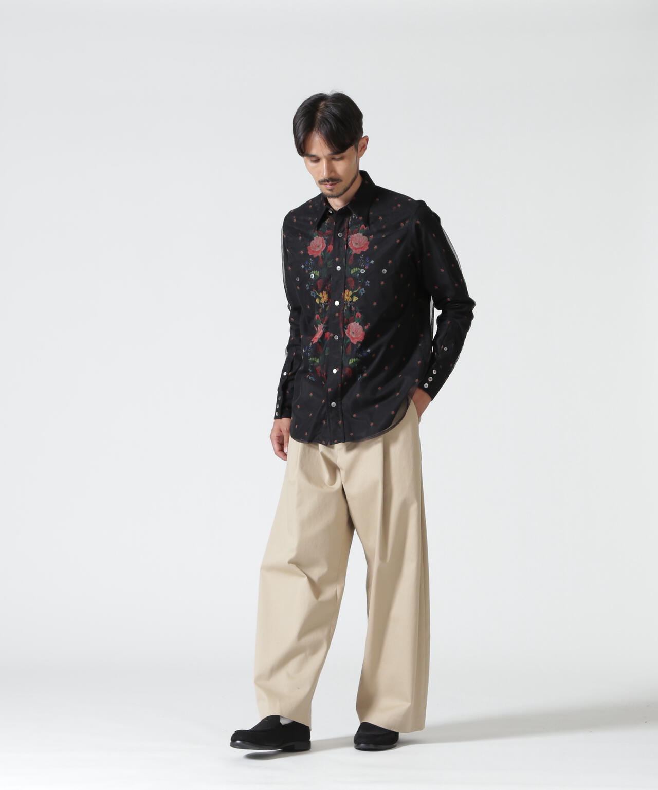 MASU/エムエーエスユー/ROCOCO LAYERED WESTERN SHIRT/M26H9SL003