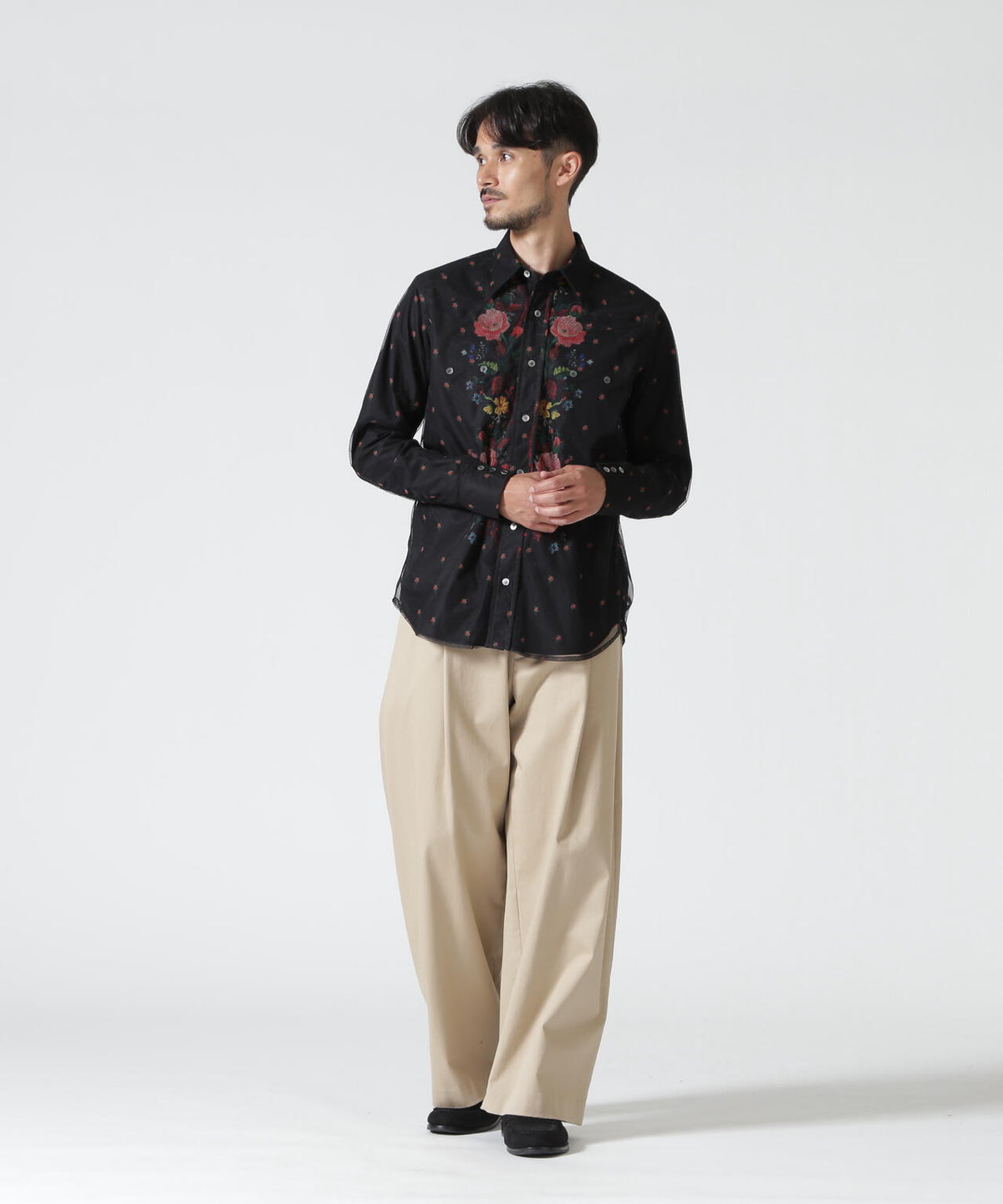 MASU/エムエーエスユー/ROCOCO LAYERED WESTERN SHIRT/M26H9SL003