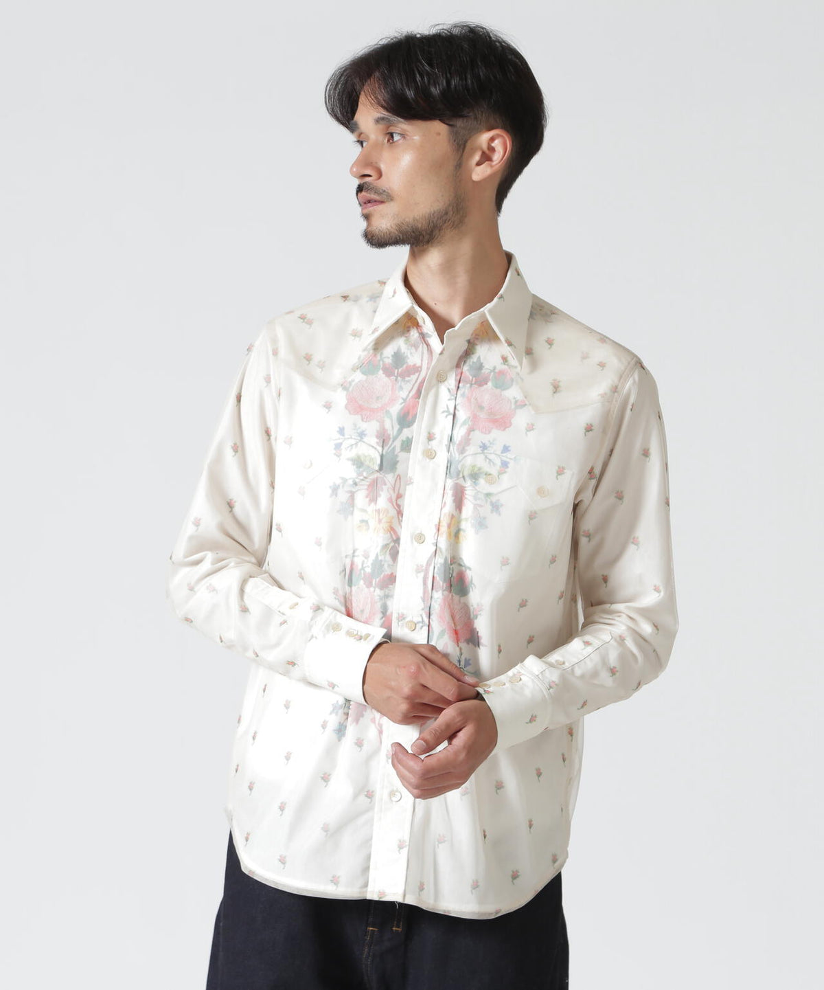 MASU/エムエーエスユー/ROCOCO LAYERED WESTERN SHIRT/M26H9SL003