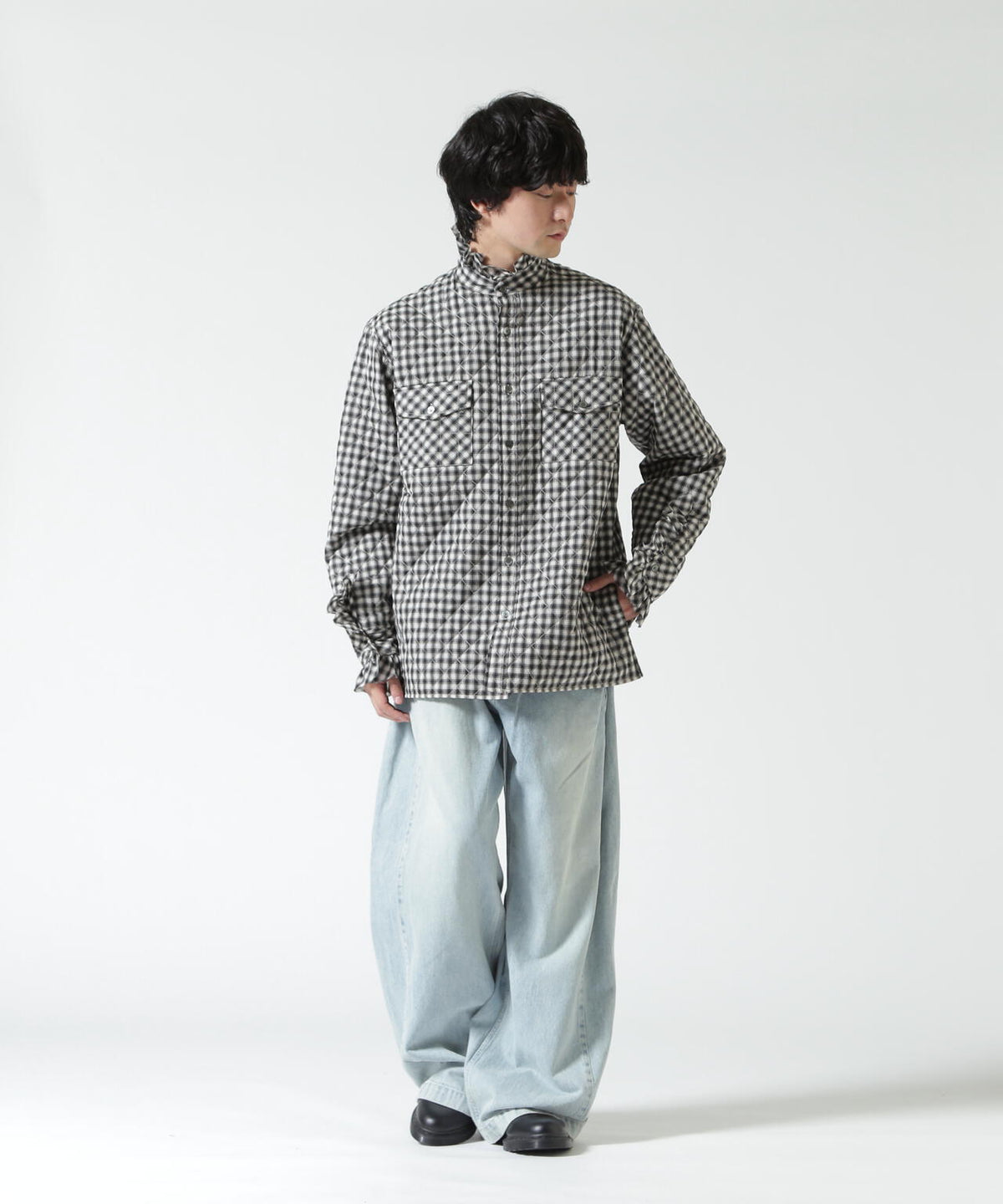 MASU/エムエーエスユー/PRINCE PUFFER PLAID SHIRT/M26H9SL004