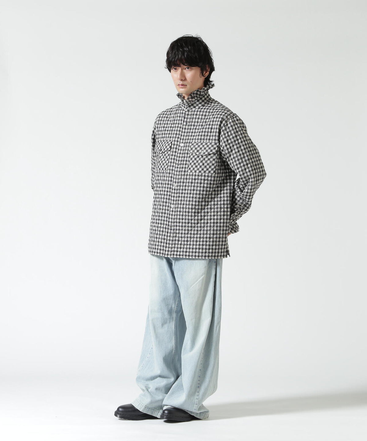 MASU/エムエーエスユー/PRINCE PUFFER PLAID SHIRT/M26H9SL004