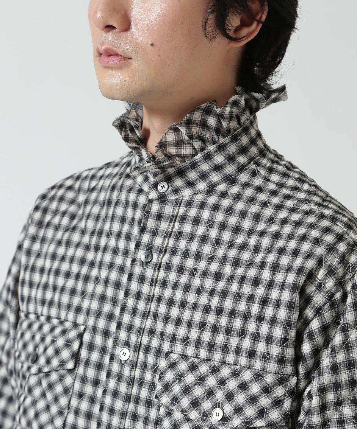 MASU/エムエーエスユー/PRINCE PUFFER PLAID SHIRT/M26H9SL004