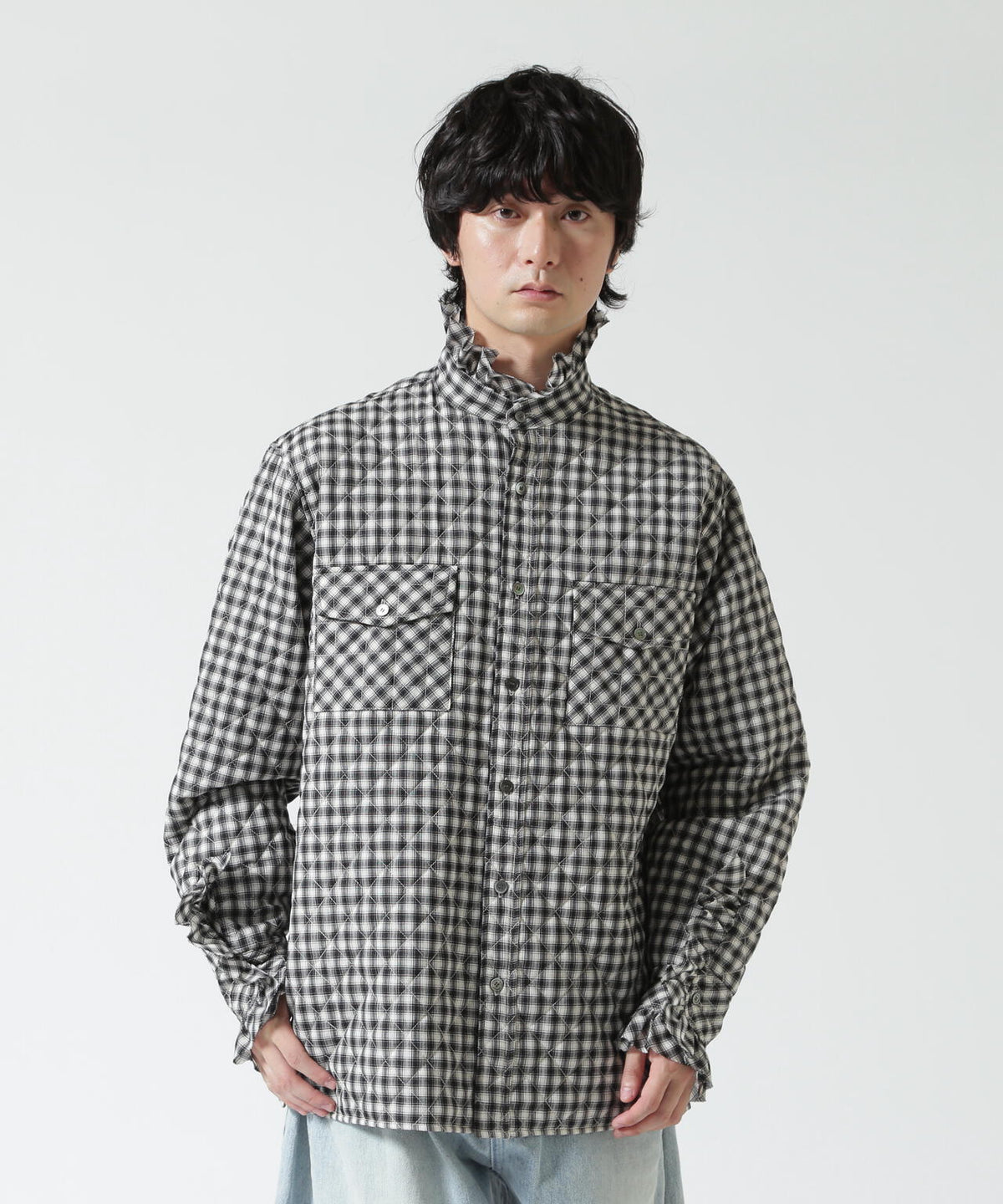MASU/エムエーエスユー/PRINCE PUFFER PLAID SHIRT/M26H9SL004