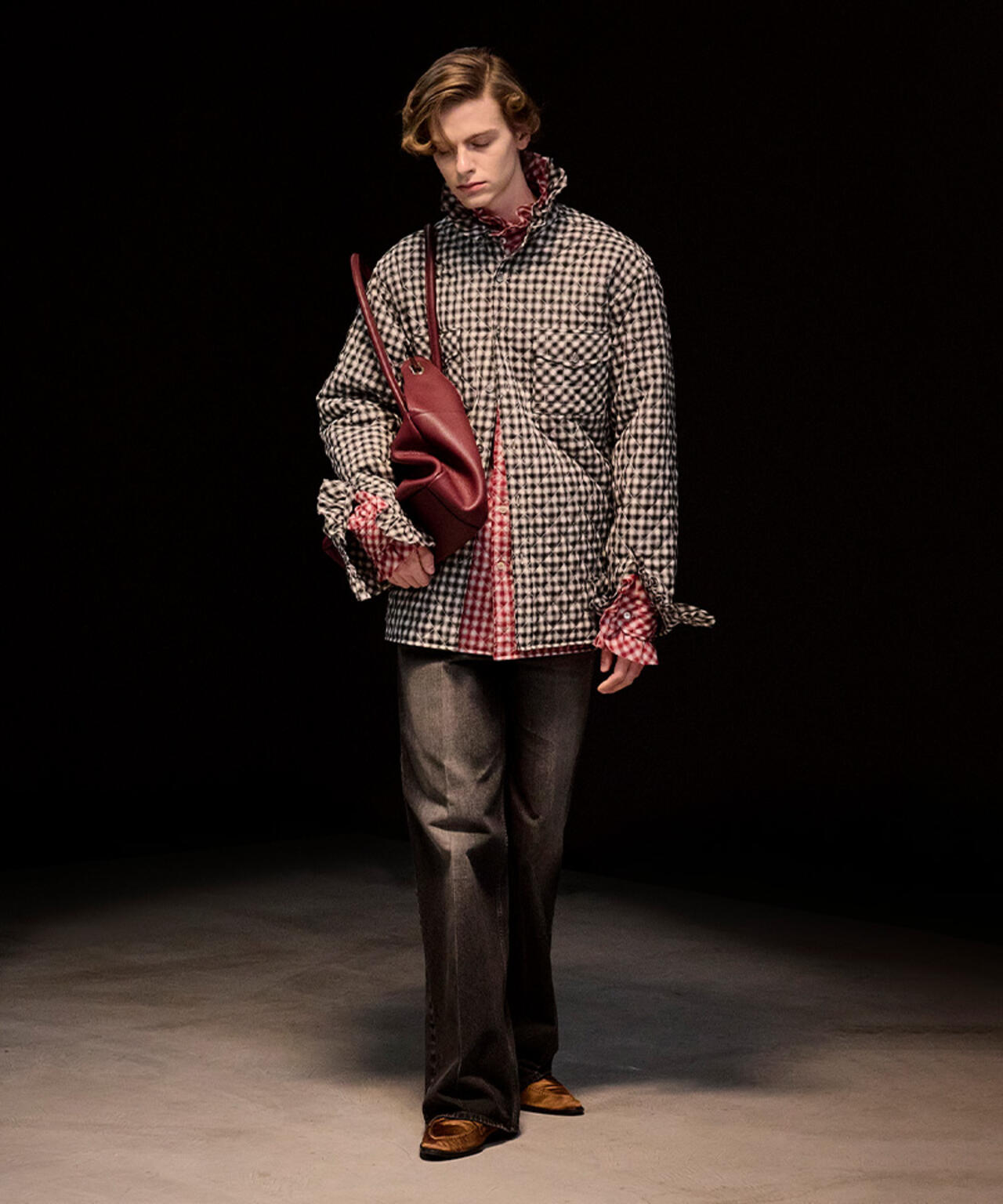 MASU/エムエーエスユー/PRINCE PUFFER PLAID SHIRT/M26H9SL004