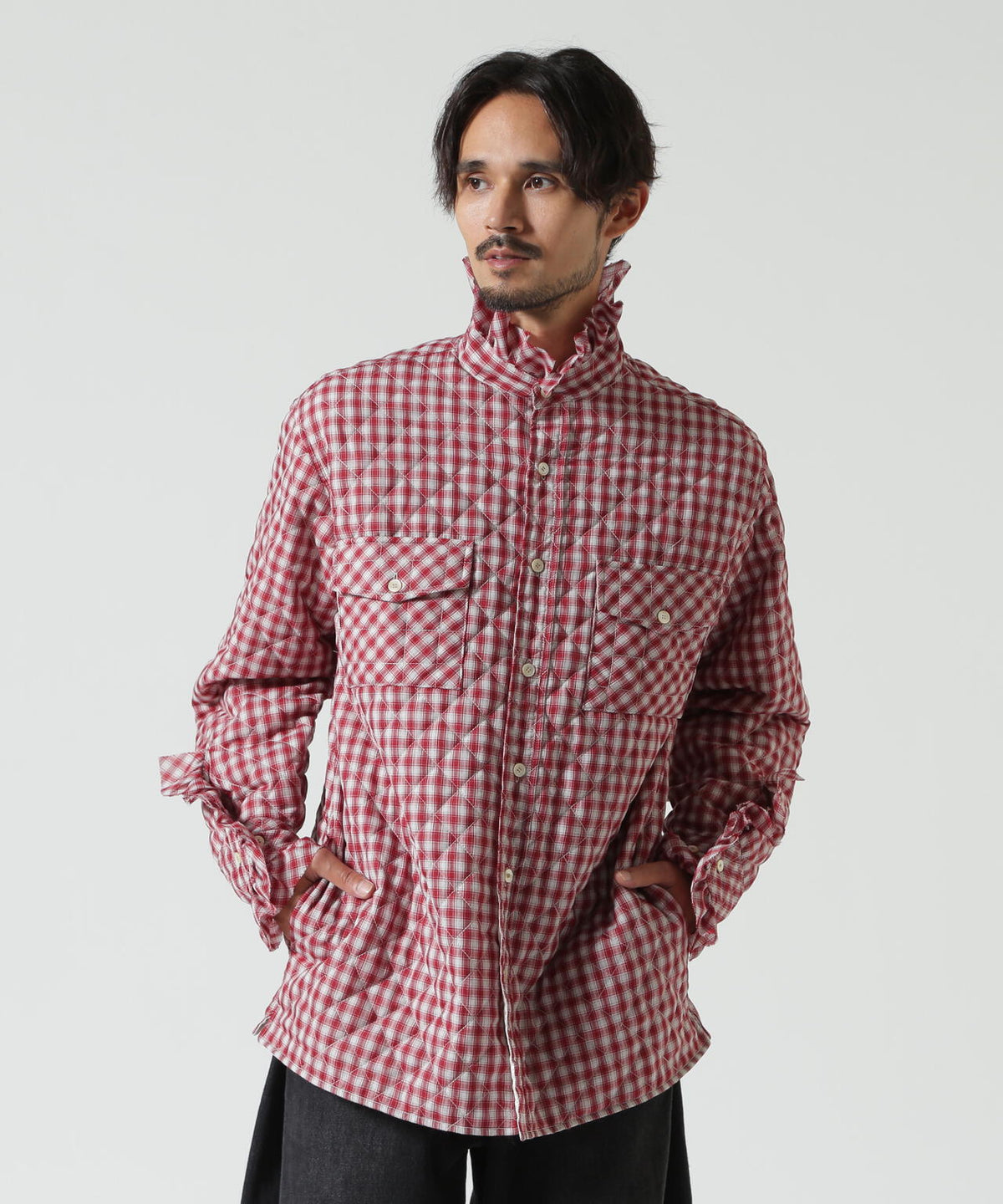 MASU/エムエーエスユー/PRINCE PUFFER PLAID SHIRT/M26H9SL004