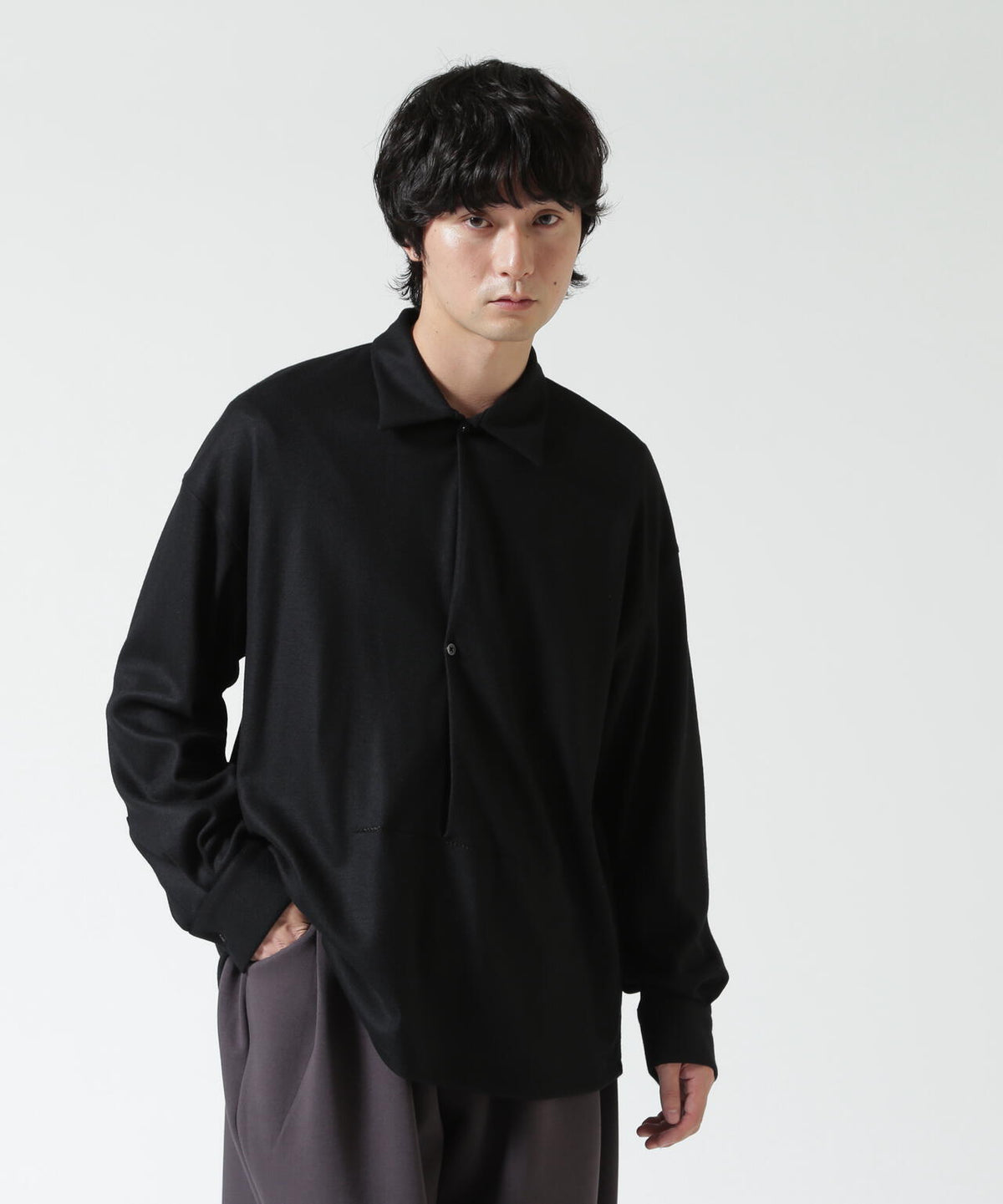 Toironier/トワロニエ/Merino Wool P/O Shirts